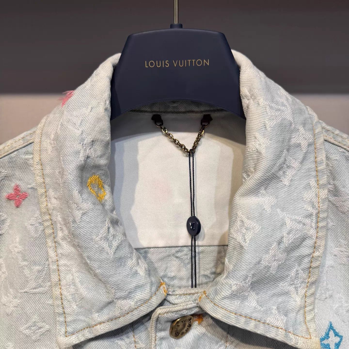 Louis Vuitton LV x Tyler Multicolor All-Over Print Denim Jacket 46 New Size US S / EU 44-46 / 1 - 2 Thumbnail