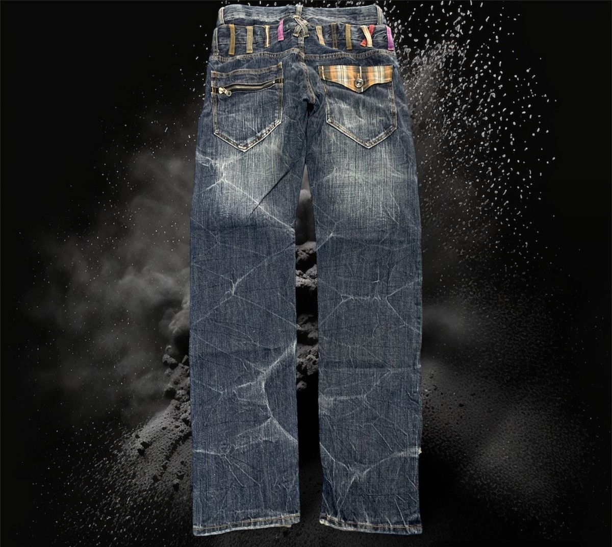 Japanese Brand Double waist sirmione nice faded. Size US 30 / EU 46 - 2 Thumbnail