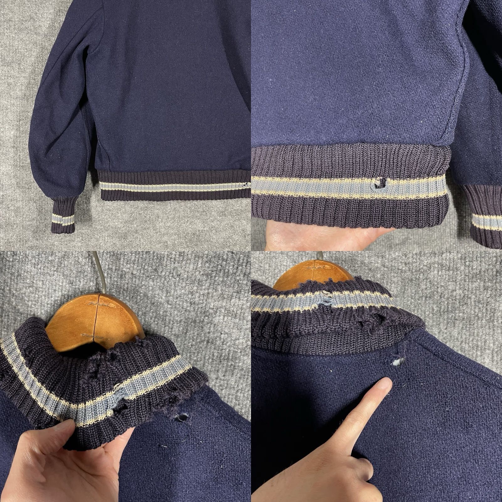 Vintage VINTAGE Albion Knitting Mills Stadium Jacket Mens Size S Wool 50s Blue Rockabilly Decade 1950s Varsity Letterman Size US S / EU 44-46 / 1 - 10 Thumbnail