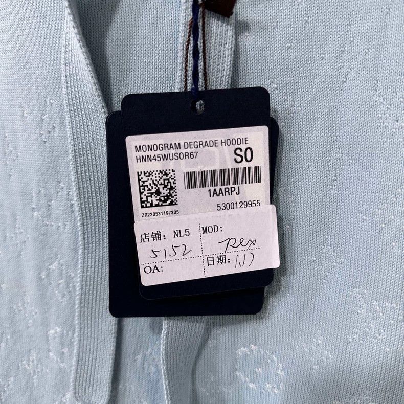 Louis Vuitton Gradient Logo Knit Hoodie by Louis Vuitton -2505 Size S / US 4 / IT 40 - 7 Thumbnail