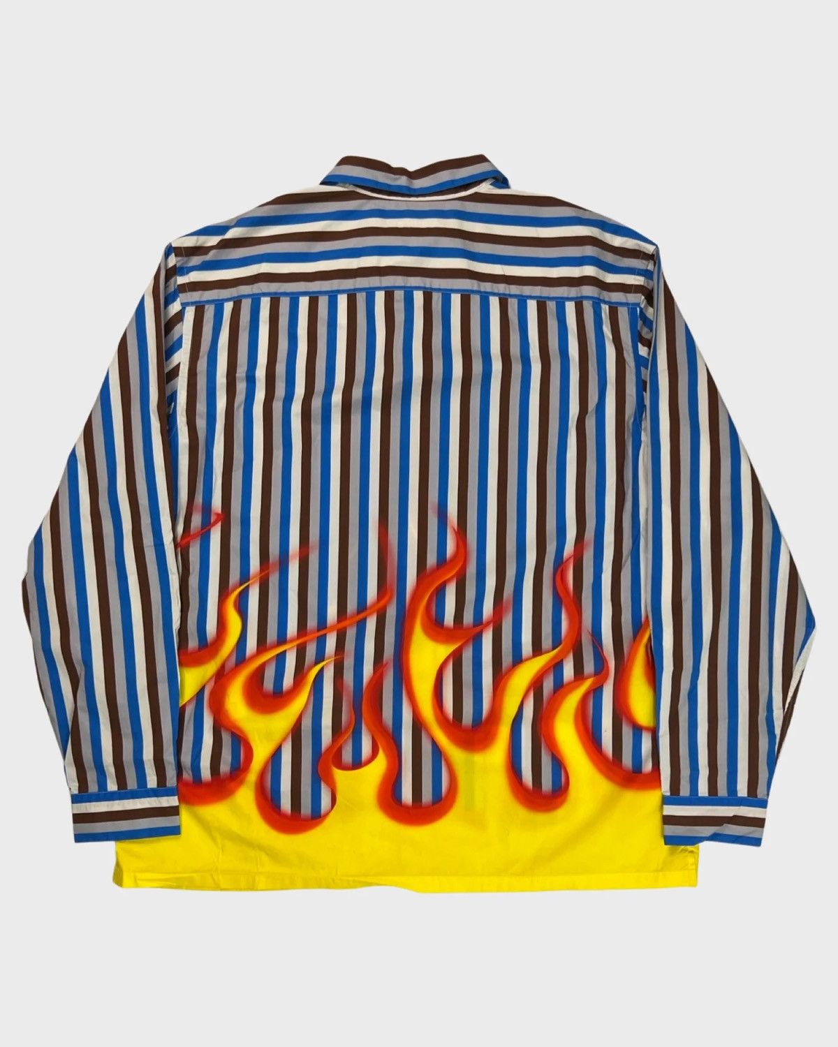 Prada PRADA 1OF1 FLAME LONGSLEEVE BUTTON UP SHIRT SZ:L Size US L / EU 52-54 / 3 - 2 Thumbnail