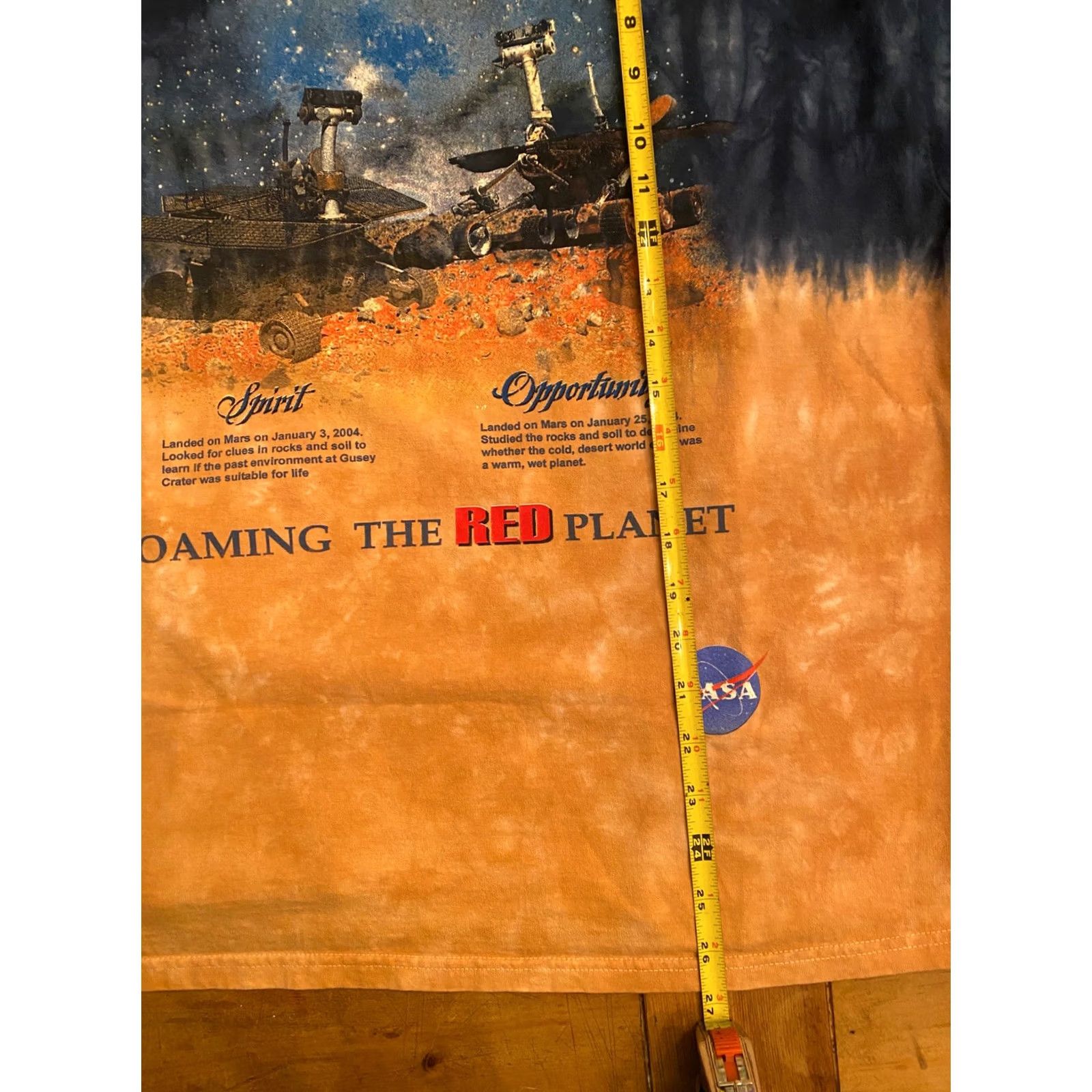 NASA NASA T-Shirt Mars Tie Dye XL Men Short Sleeve Multicolor 22” X 27” Size US XL / EU 56 / 4 - 6 Thumbnail