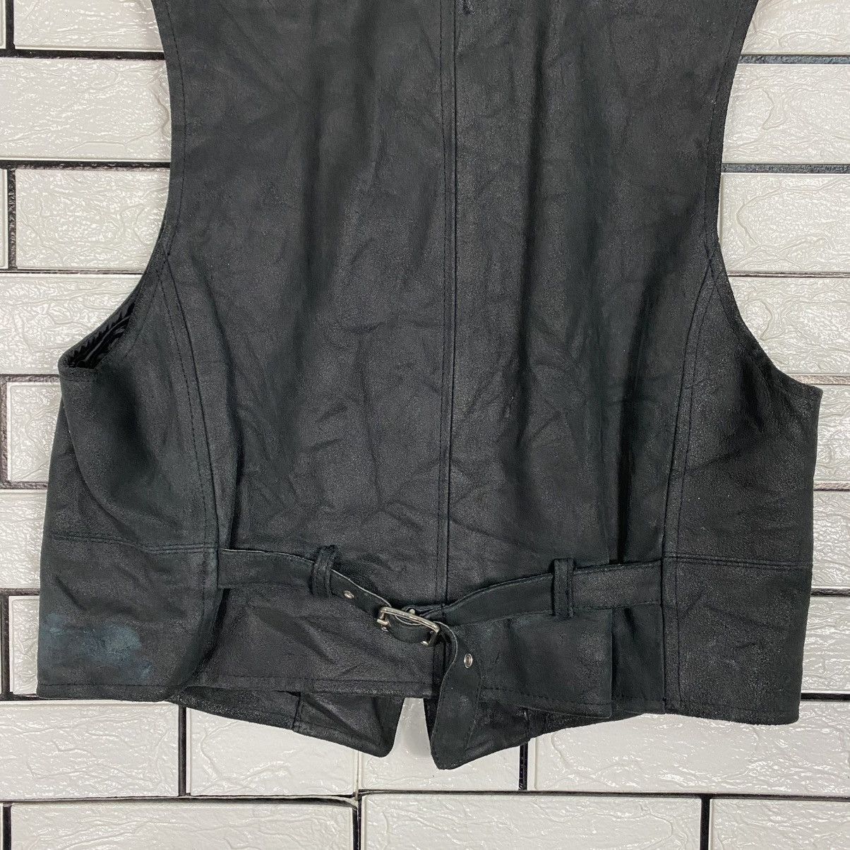 Japanese Brand 🔥VINTAGE VEST LEATHER BIKER MONSIUER NICOLE ISSEY MIYAKE Size US M / EU 48-50 / 2 - 10 Thumbnail