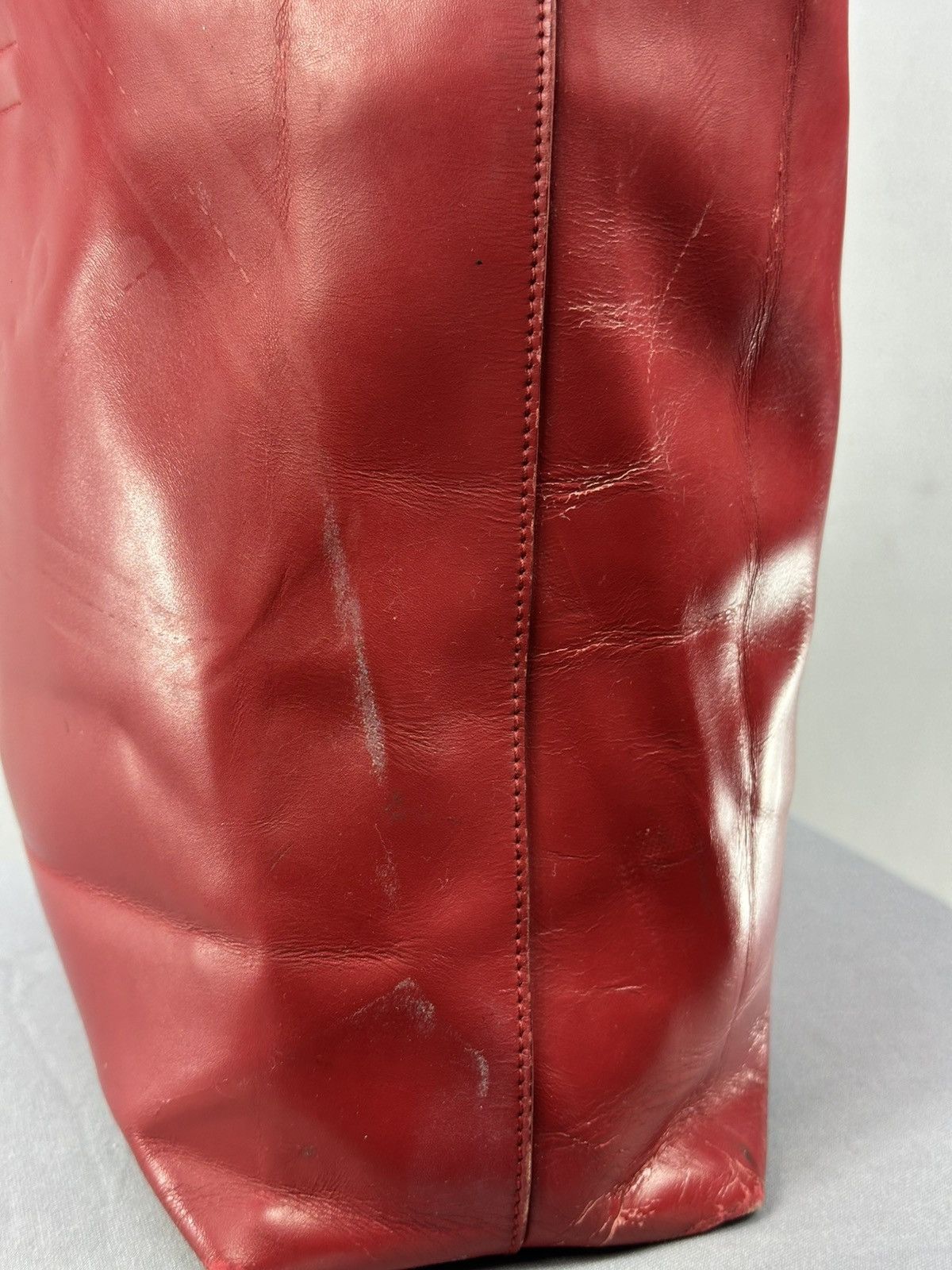 Prada Prada Symbol Red Tote Bag Size ONE SIZE - 5 Thumbnail