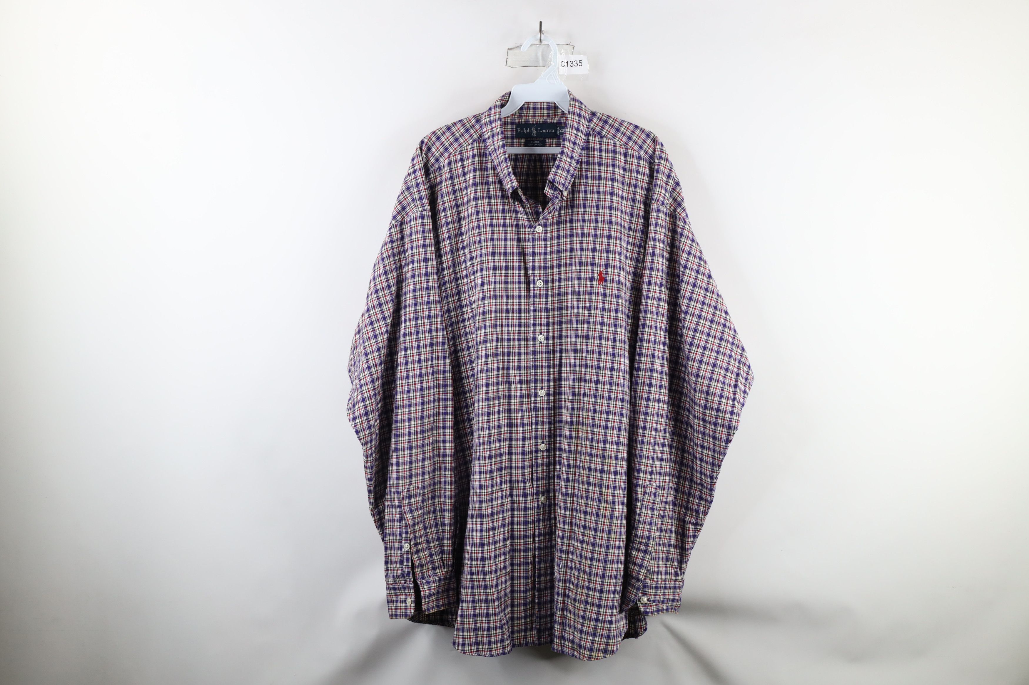 Ralph Lauren × Vintage Vintage 90s Ralph Lauren Blake Collared Button Down Shirt Size US XXL / EU 58 / 5 - 1 Thumbnail