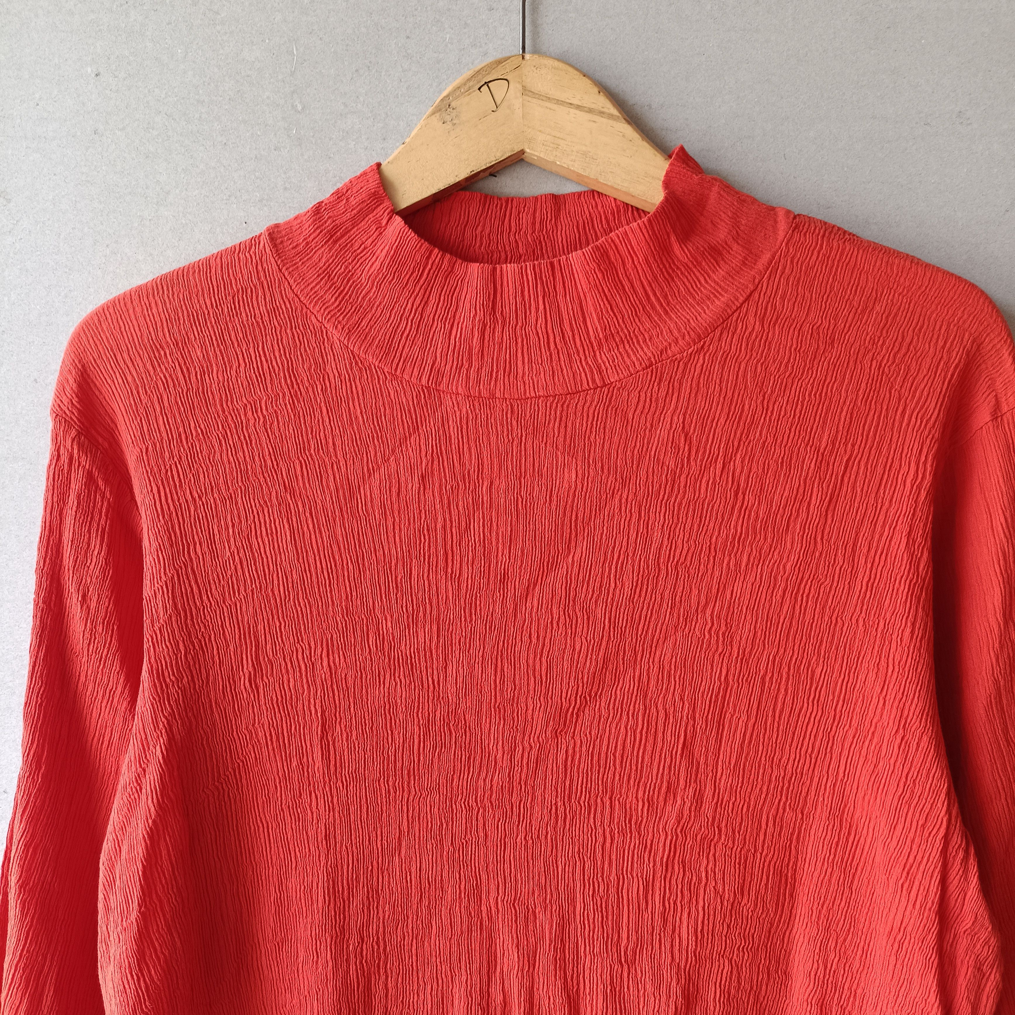 Issey Miyake HaaT Issey Miyake Orange pleated Textured Size L / US 10 / IT 46 - 3 Thumbnail