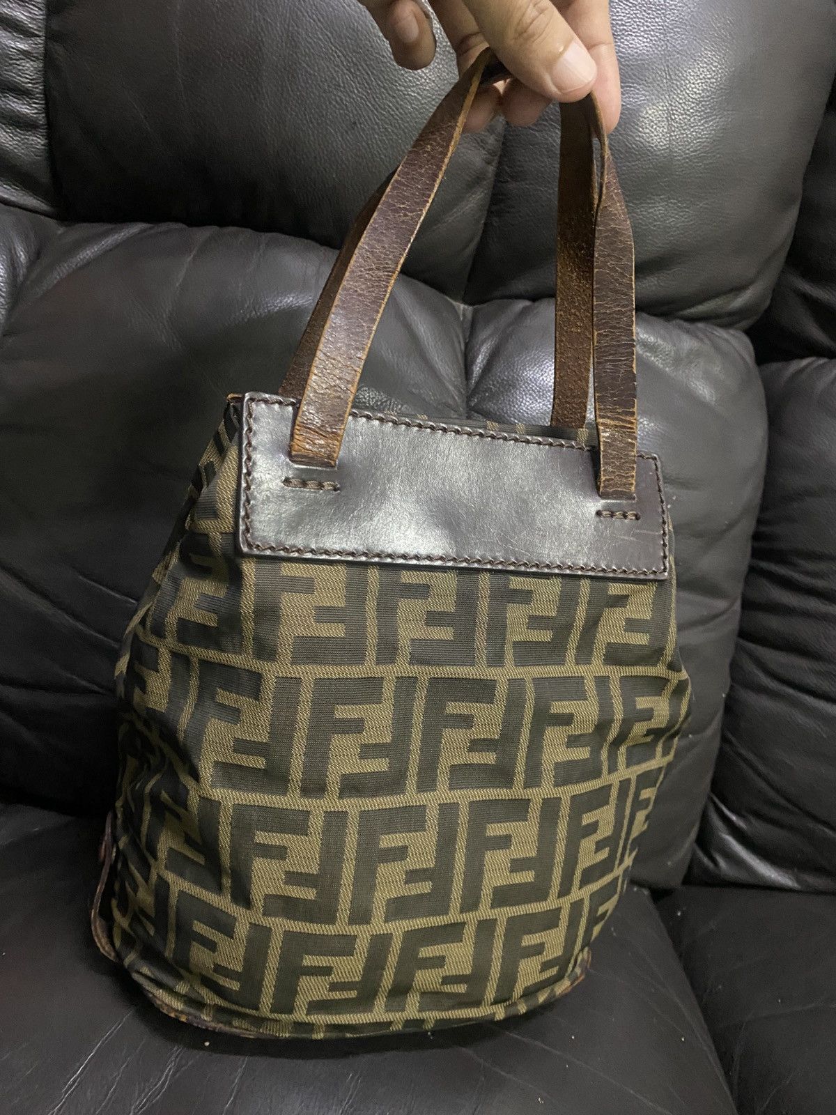 Fendi Authentic Vintage Fendi Zucca Monogram Mini Tote Bag Size ONE SIZE - 22 Thumbnail
