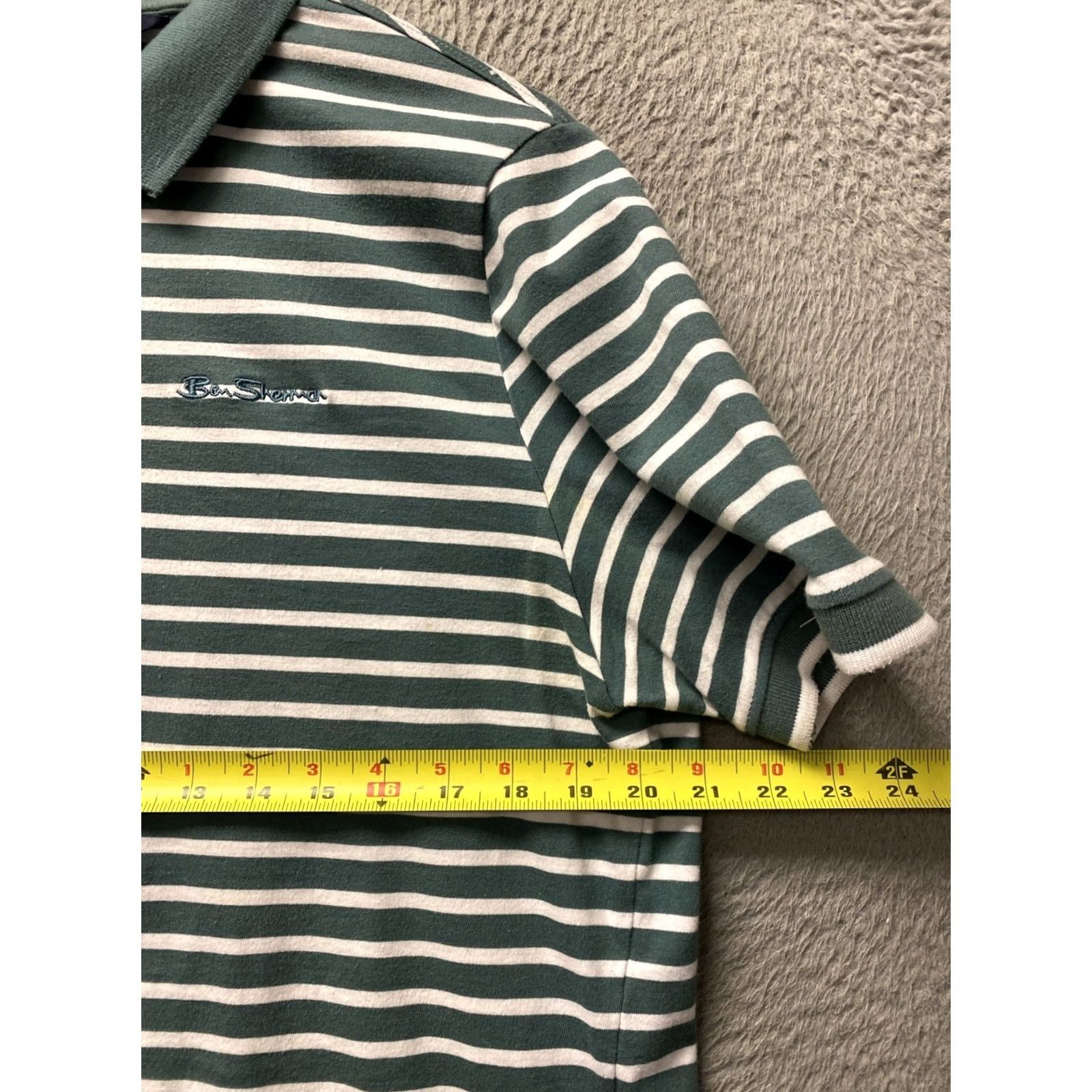 Ben Sherman Ben Sherman Polo Shirt Men M Sport Golf Green Stripes /0849 Size US M / EU 48-50 / 2 - 4 Thumbnail