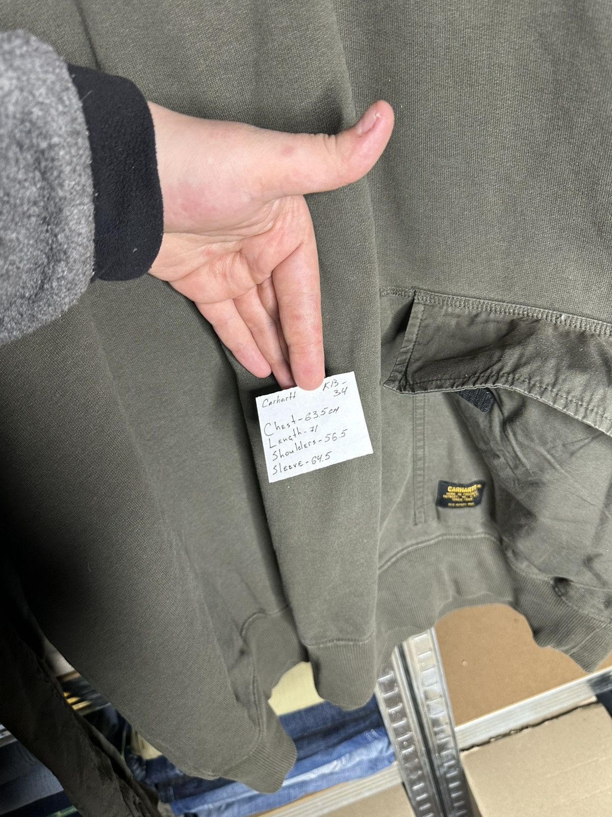 Carhartt Carhartt WIP Klicks Sweatshirt 1/4 Zip Utility Pocket XL Size US L / EU 52-54 / 3 - 7 Thumbnail