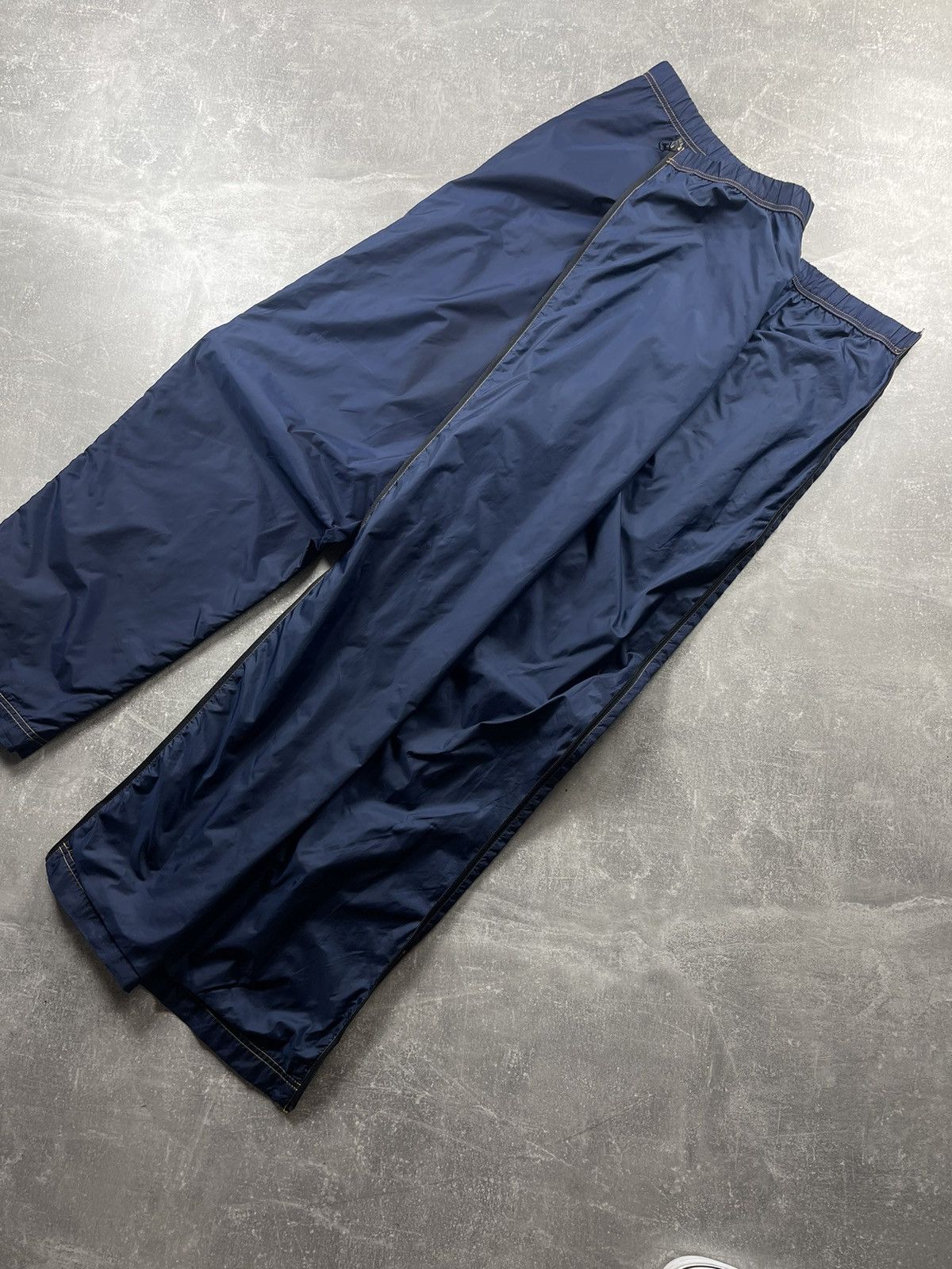 Nike Nike Vintage 2000s Track Pants Navy Blue Full Zip Open Size US 34 / EU 50 - 10 Thumbnail