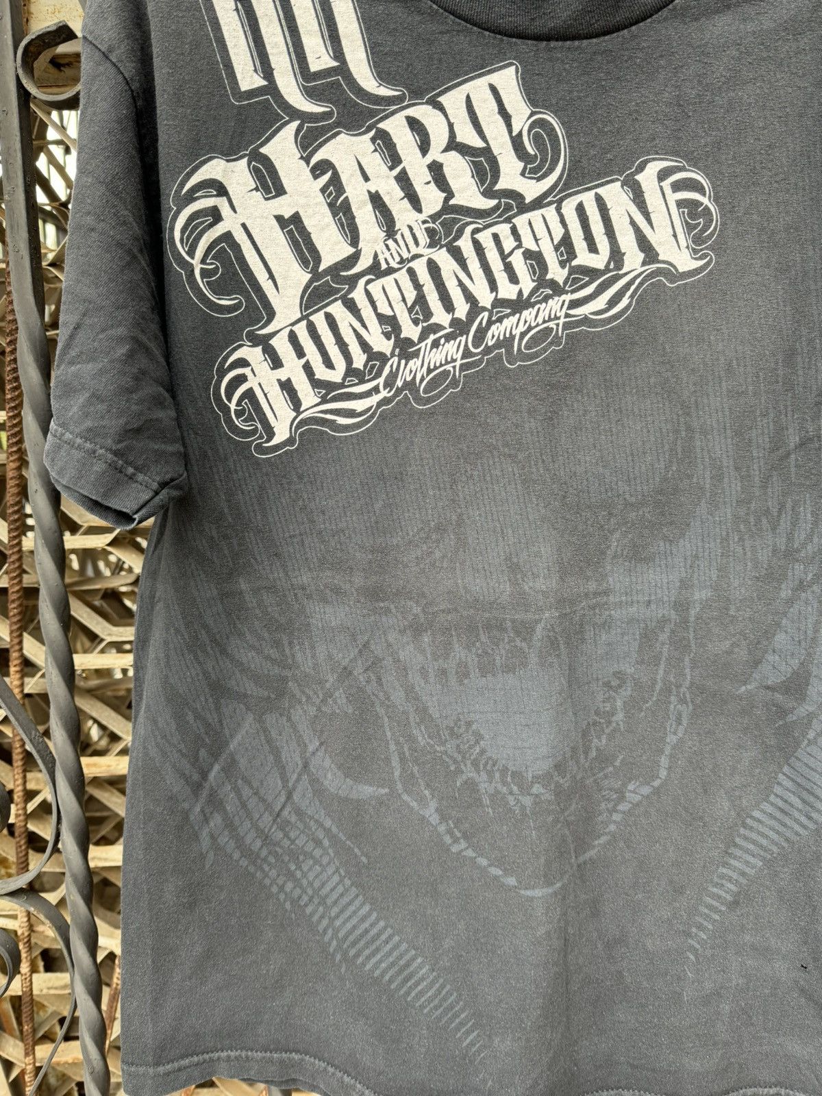 Affliction Hart and Huntington Graphic Print T Shirt Tatto Skull AOP Size US L / EU 52-54 / 3 - 9 Thumbnail
