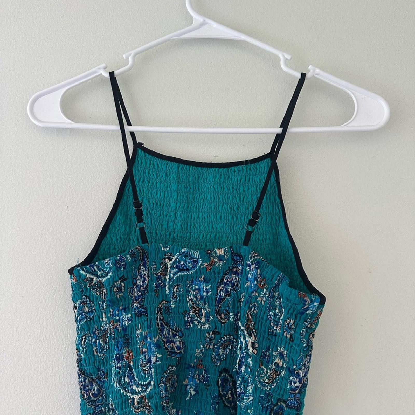 Designer Xhilaration Blue Sleeveless Fitted Crop Camisole Size XS / US 0-2 / IT 36-38 - 3 Thumbnail