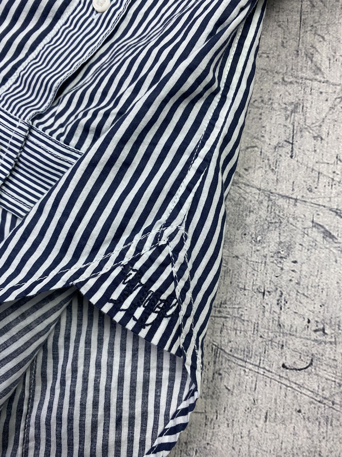 Diesel Diesel Designer Luxury Striped Button Up Long Sleeve Shirt Size US M / EU 48-50 / 2 - 7 Thumbnail