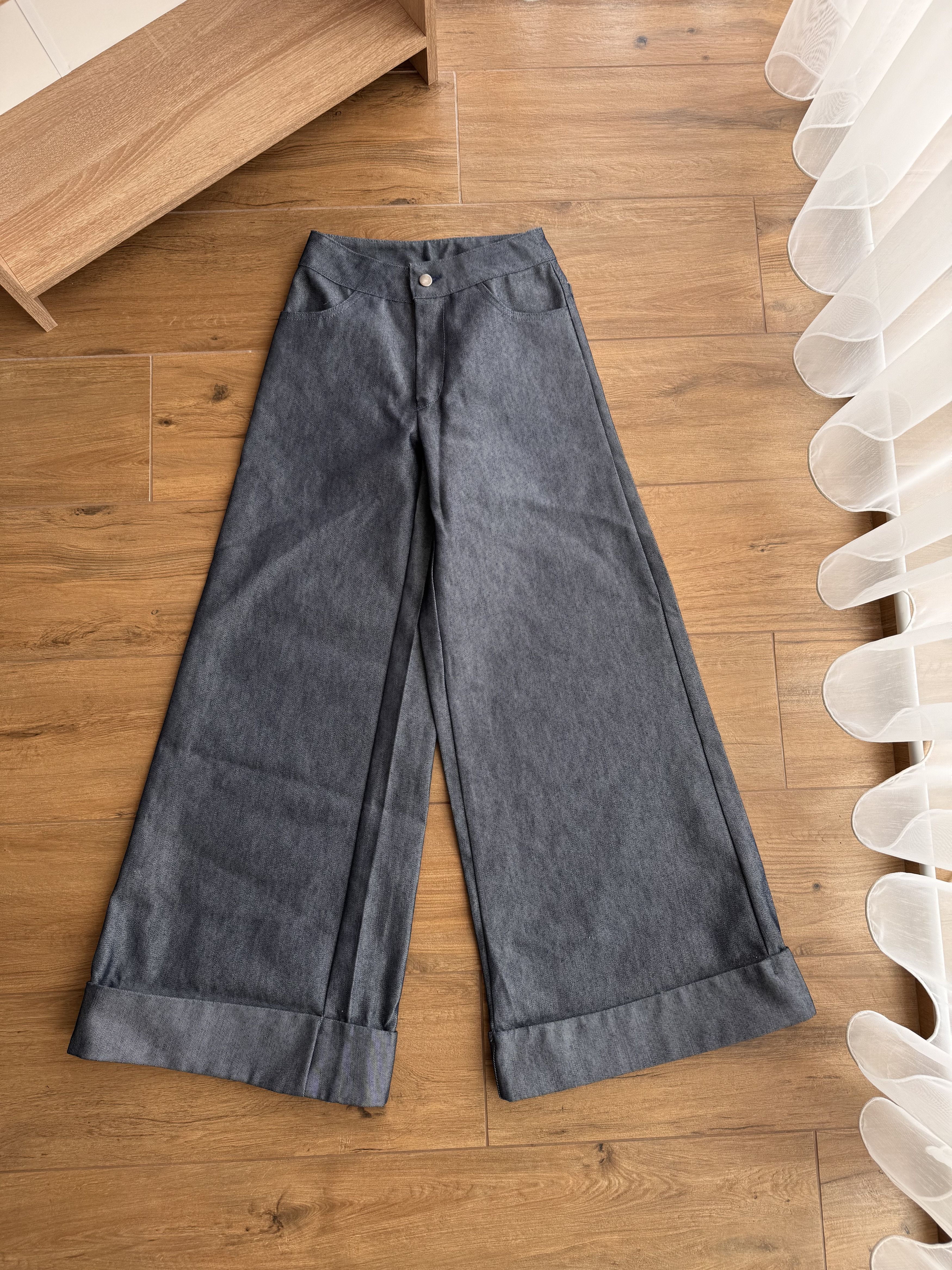 Japanese Brand × Vintage Vintage Auruze for Beau Baker 90s Skate Wide Leg Denim Jeans Size US 26 / EU 42 - 4 Thumbnail