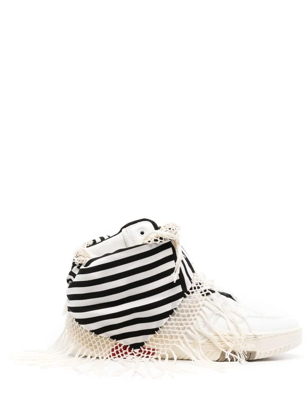 o1y0325 Logo Hi-Top Sneakers in White/Black