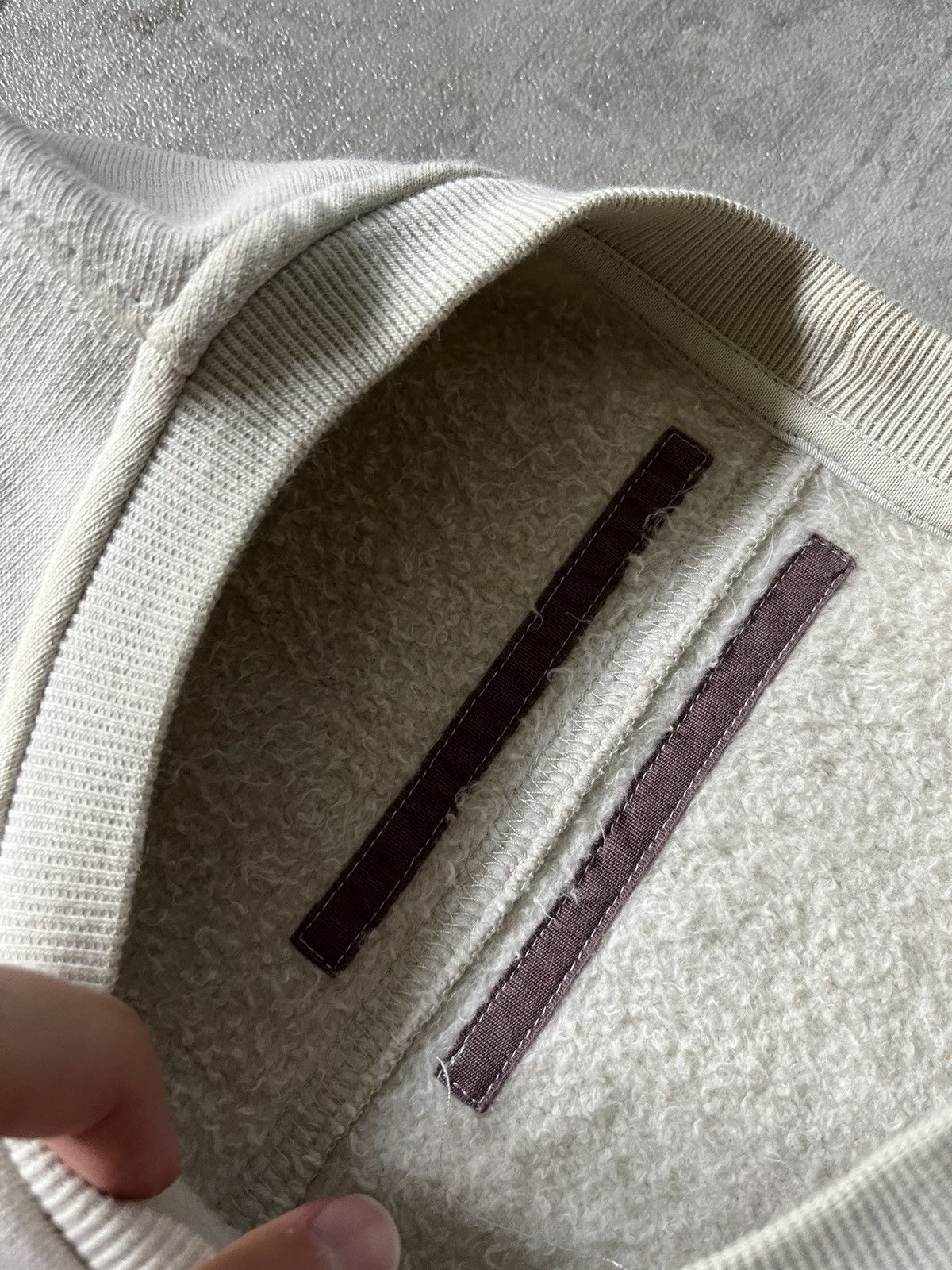 Rick Owens Rick Owens DRKSHDW embroidered sweatshirt robot logo beige Size US S / EU 44-46 / 1 - 11 Thumbnail