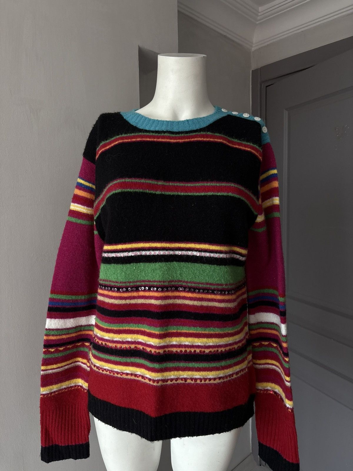 Vintage Derhy jumper Size L / US 10 / IT 46 - 7 Thumbnail