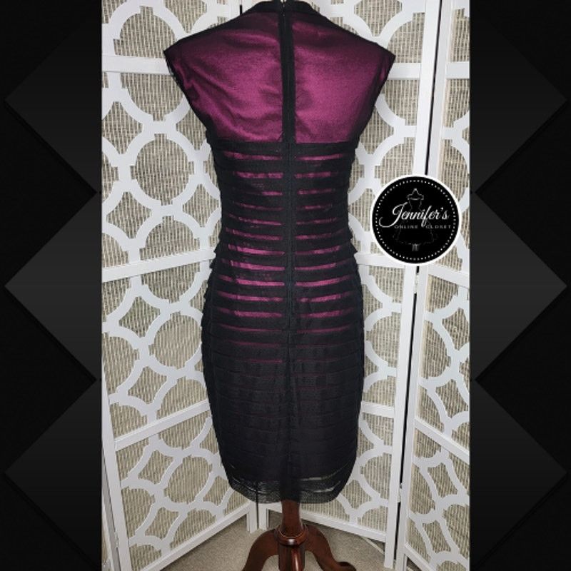 Adrianna Papell Adrianna Papell Sheer Illusion Body Con Bandage Dress Size M / US 6-8 / IT 42-44 - 7 Thumbnail