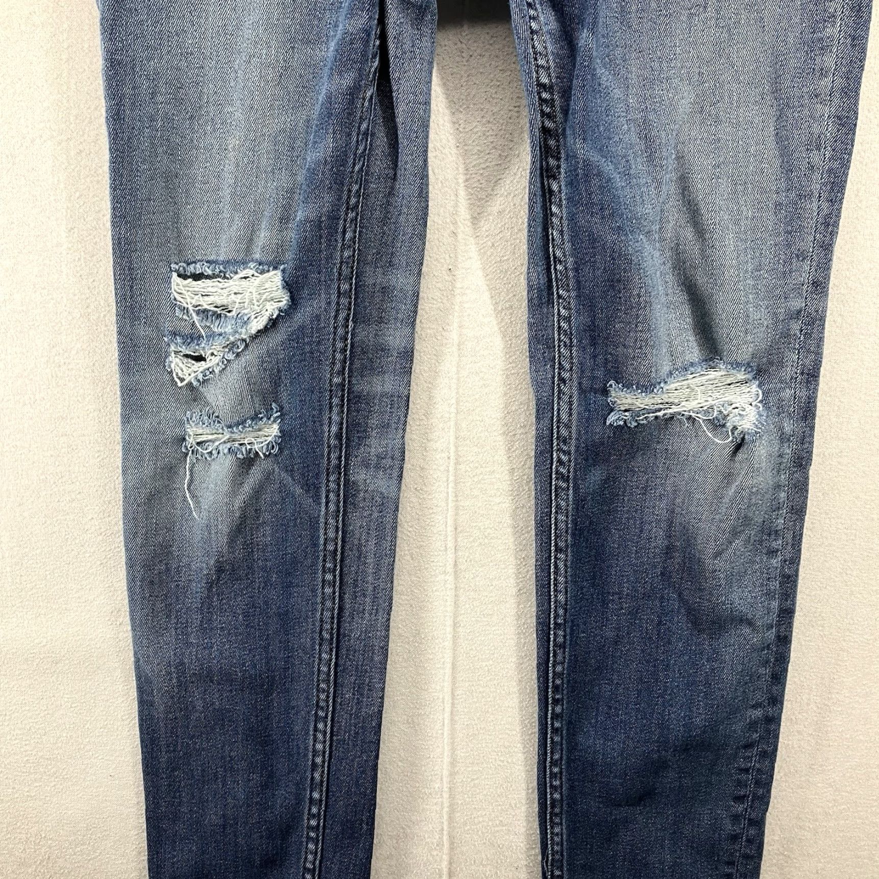 Vintage VIGOSS Jagger Skinny Jeans Distressed Stretch Women’s 28x27 Jeans Size 26" / US 2 / IT 38 - 7 Thumbnail