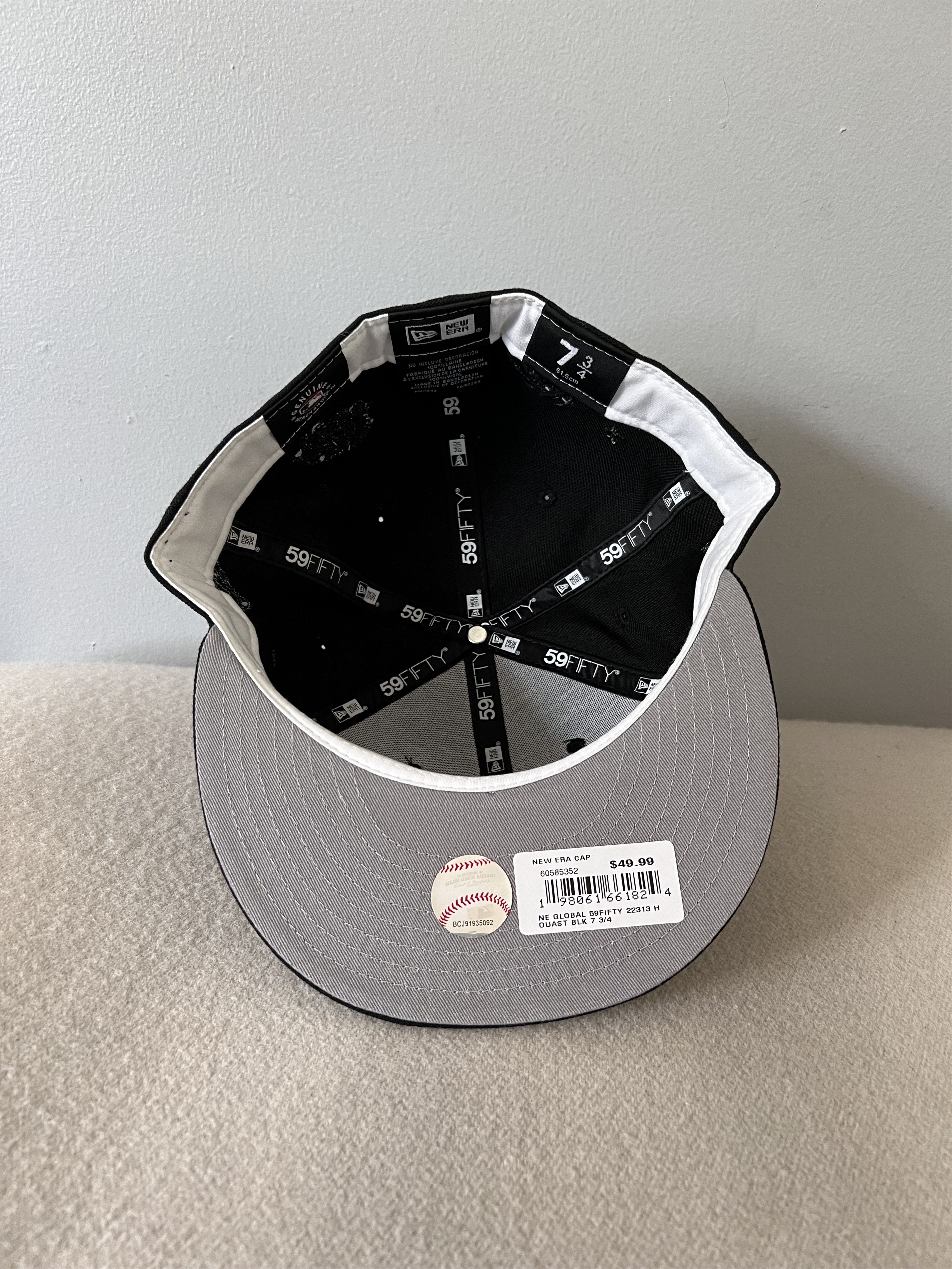 MLB 7 3/4 New Era 5950 Houston Astros Global Fitted Hat in Black Size ONE SIZE - 6 Thumbnail