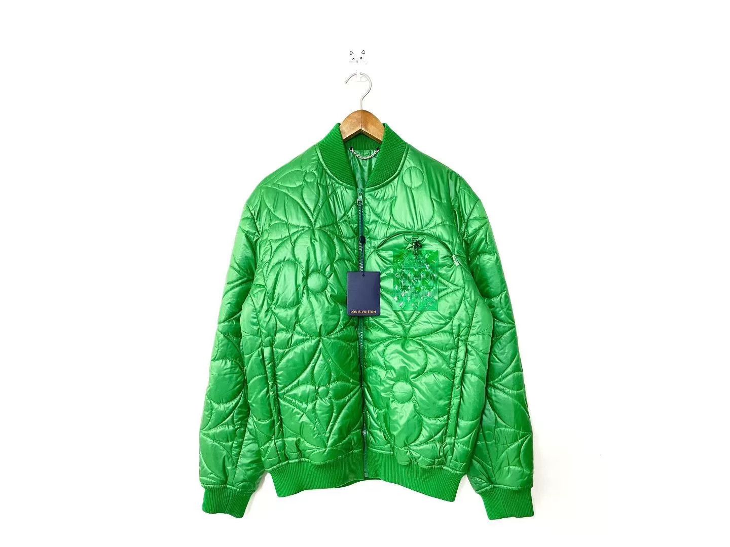 Louis Vuitton Louis Vuitton Green Embossed Jacket Size US L / EU 52-54 / 3 - 1 Thumbnail