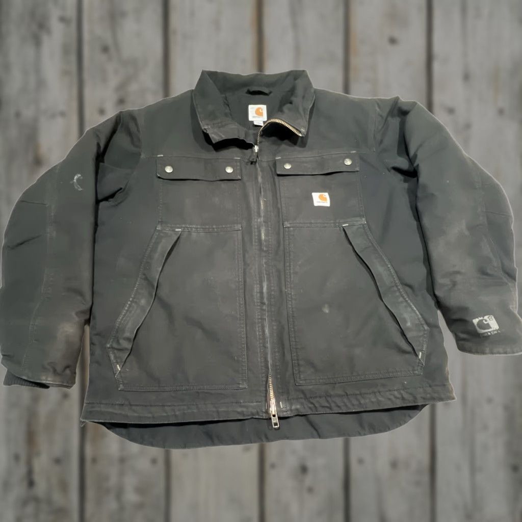 Carhartt Carhartt Jacket Men L Black Quick Duck Thinsulate Insulation Full Zip Jefferson Jacket Size US L / EU 52-54 / 3 - 1 Thumbnail