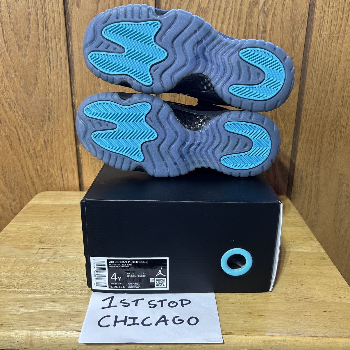 Jordan Brand Nike Air Jordan 11 Gamma Blue GS 2025 4Y 378038-047 Size US 5.5 / IT 35.5 - 7 Thumbnail