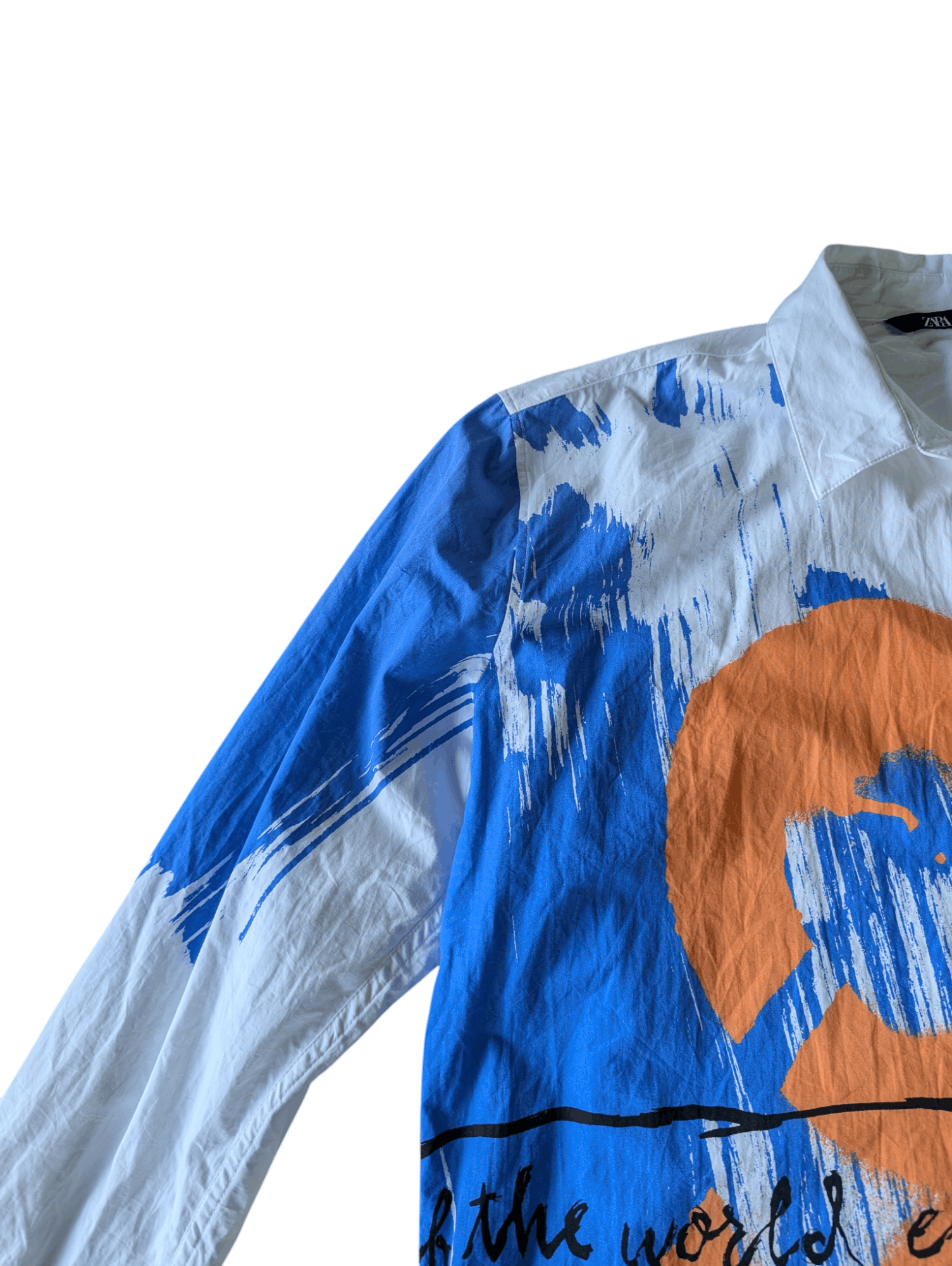 Designer × Zara Zara Graffiti Long Sleeve Button Shirt Size US L / EU 52-54 / 3 - 3 Thumbnail