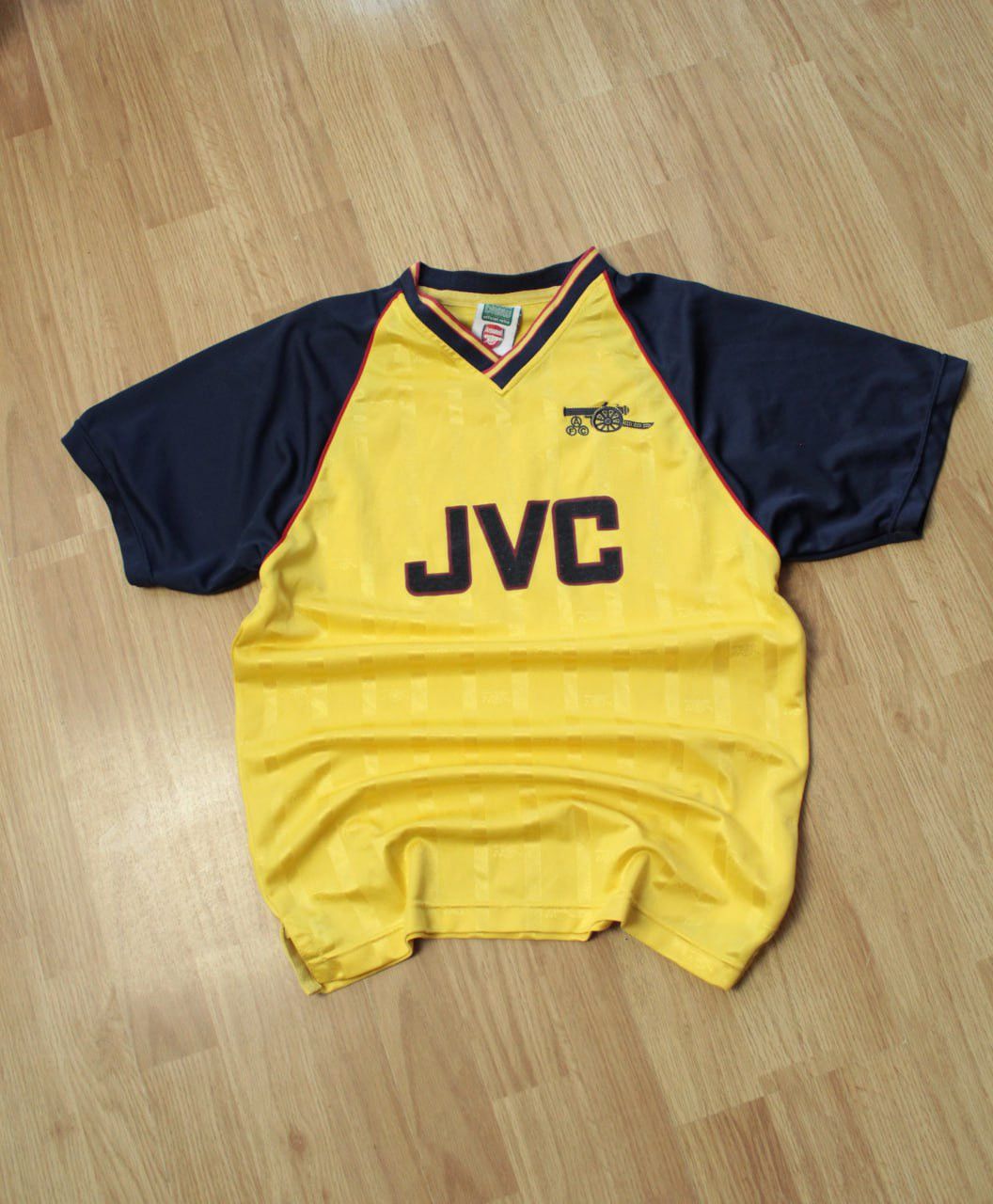 Vintage 🔥 Arsenal 1988 1989 Retro Jersey Score Draw Soccer T Shirt Size US S / EU 44-46 / 1 - 1 Thumbnail