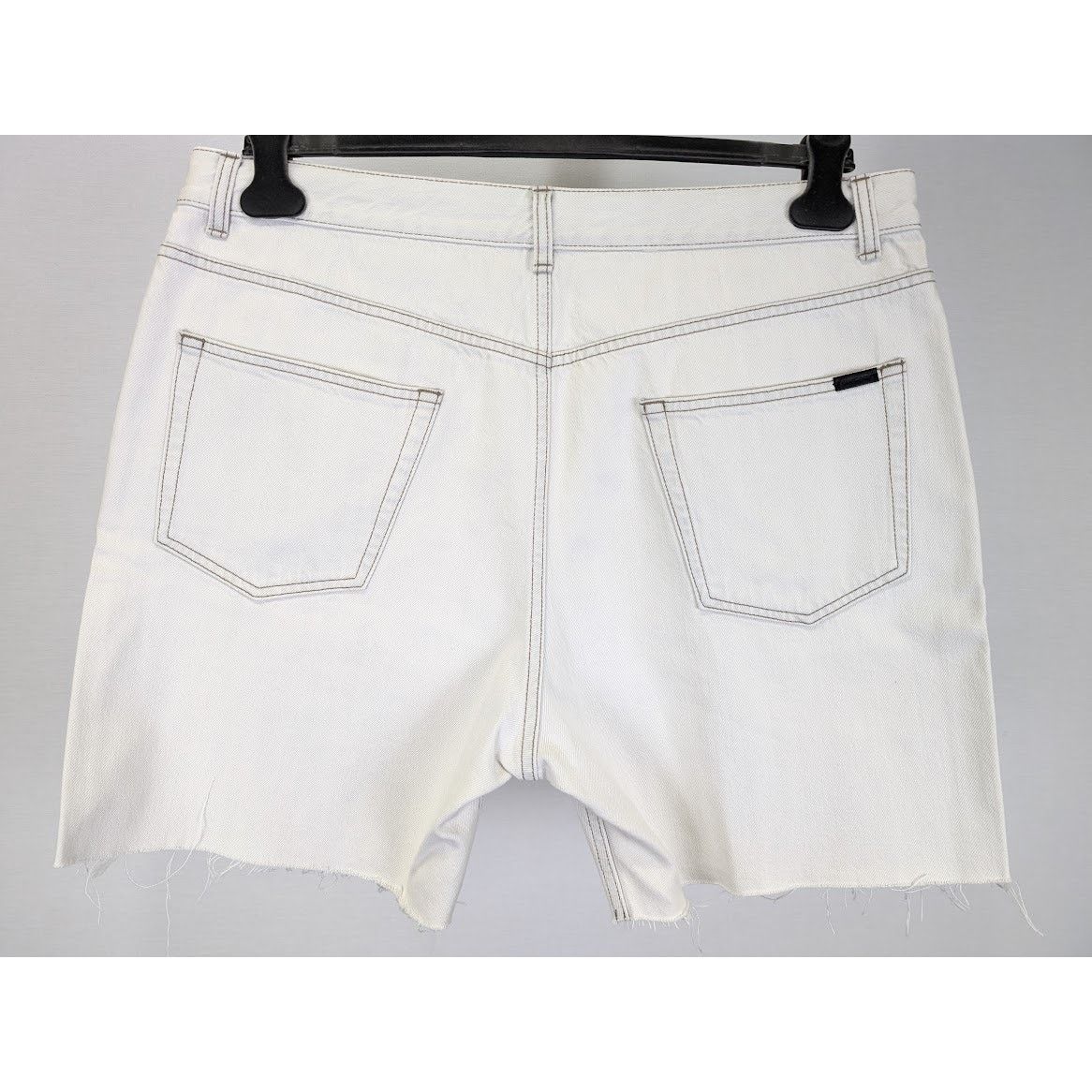 Saint Laurent Paris o1rshd1 Baggy Shorts Tigh LE in Off-White Size US 34 / EU 50 - 10 Thumbnail