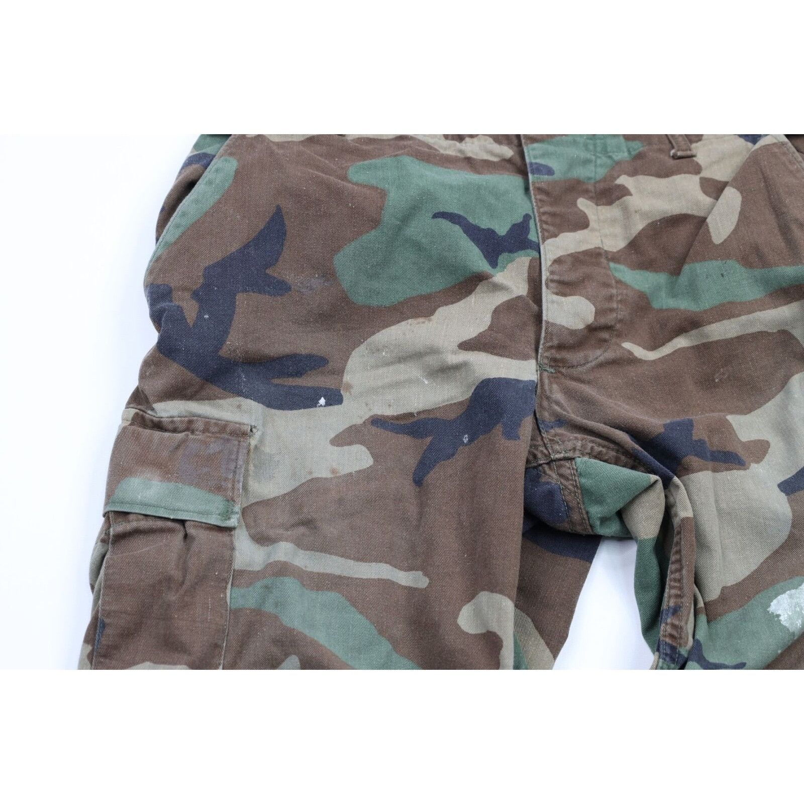 Vintage Vintage 80s Thrashed Military Camouflage Cargo Pants Size US 30 / EU 46 - 6 Thumbnail