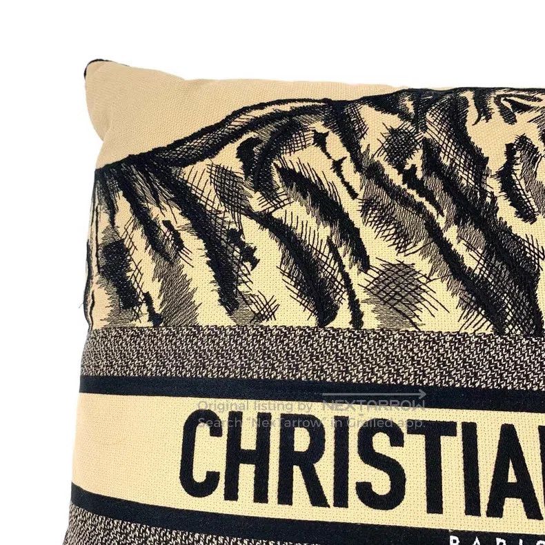 Dior Dior Zoo series logo letter pattern embroidered brown cush Size ONE SIZE - 6 Thumbnail