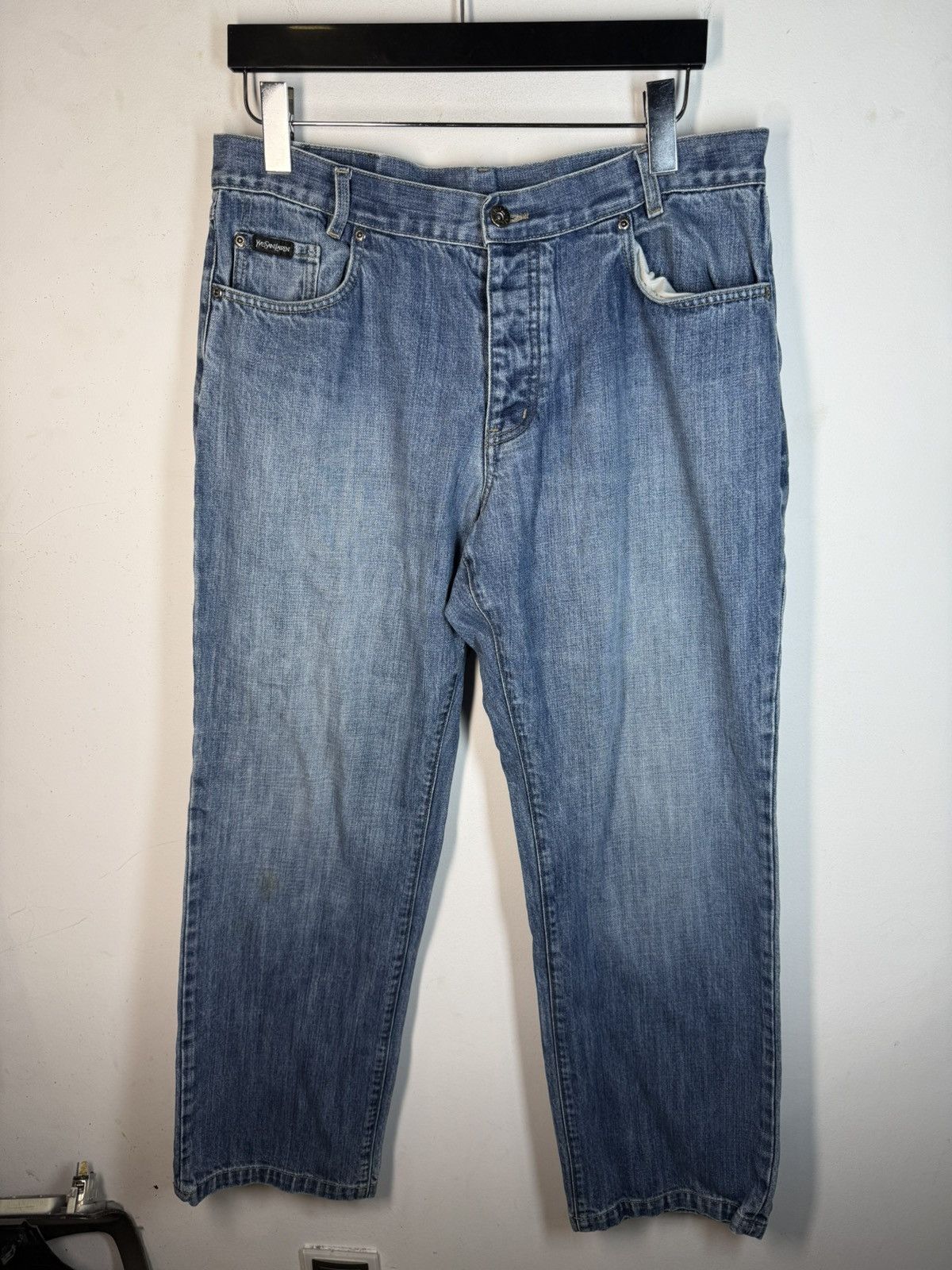 Yves Saint Laurent 36x32 YSL Jeans Denim Pants Size US 36 / EU 52 - 3 Thumbnail
