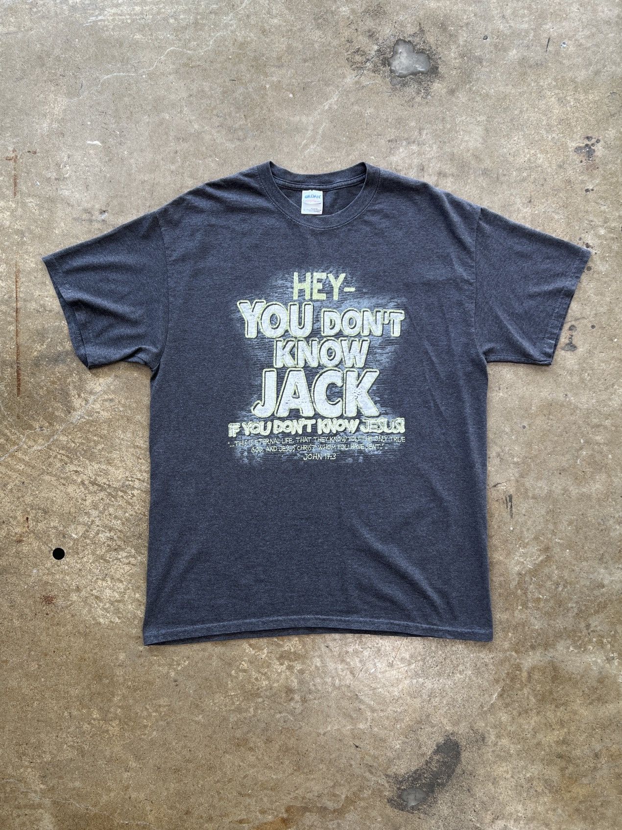 Vintage Vintage You Don't Know Jack Jesus Religious Tee Large Size US L / EU 52-54 / 3 - 2 Thumbnail