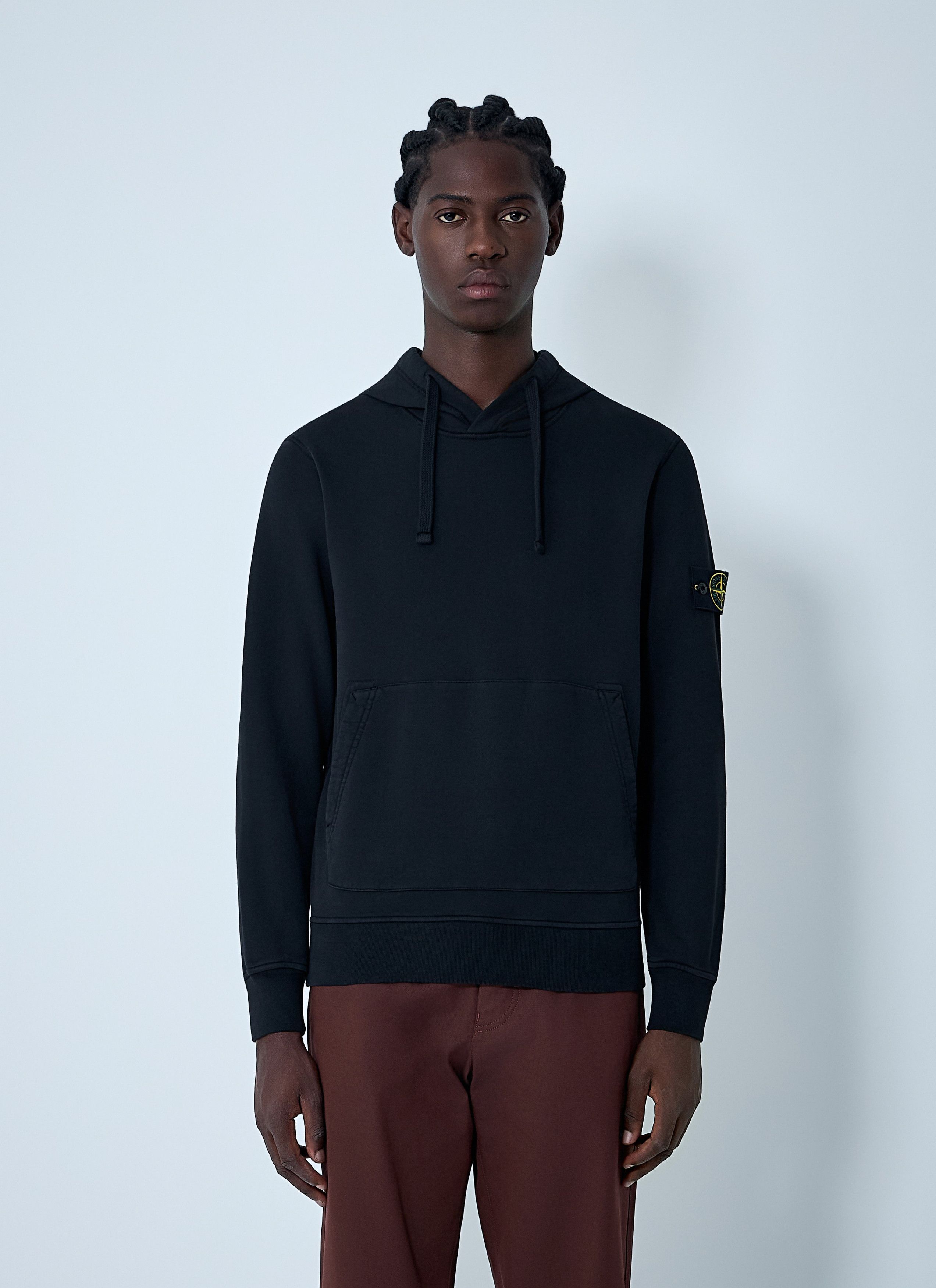 Stone Island Compass Patch Hooded Sweatshirt Size US S / EU 44-46 / 1 - 1 Thumbnail
