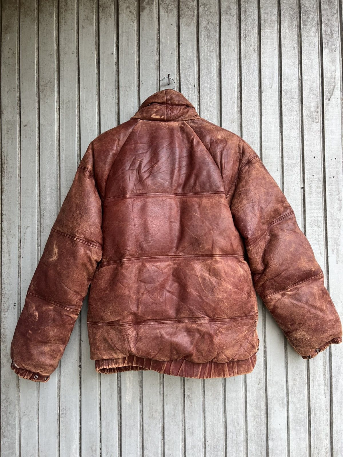 Japanese Brand × Vintage Vtg sp brand by wood lander leather jacket Size US L / EU 52-54 / 3 - 9 Thumbnail