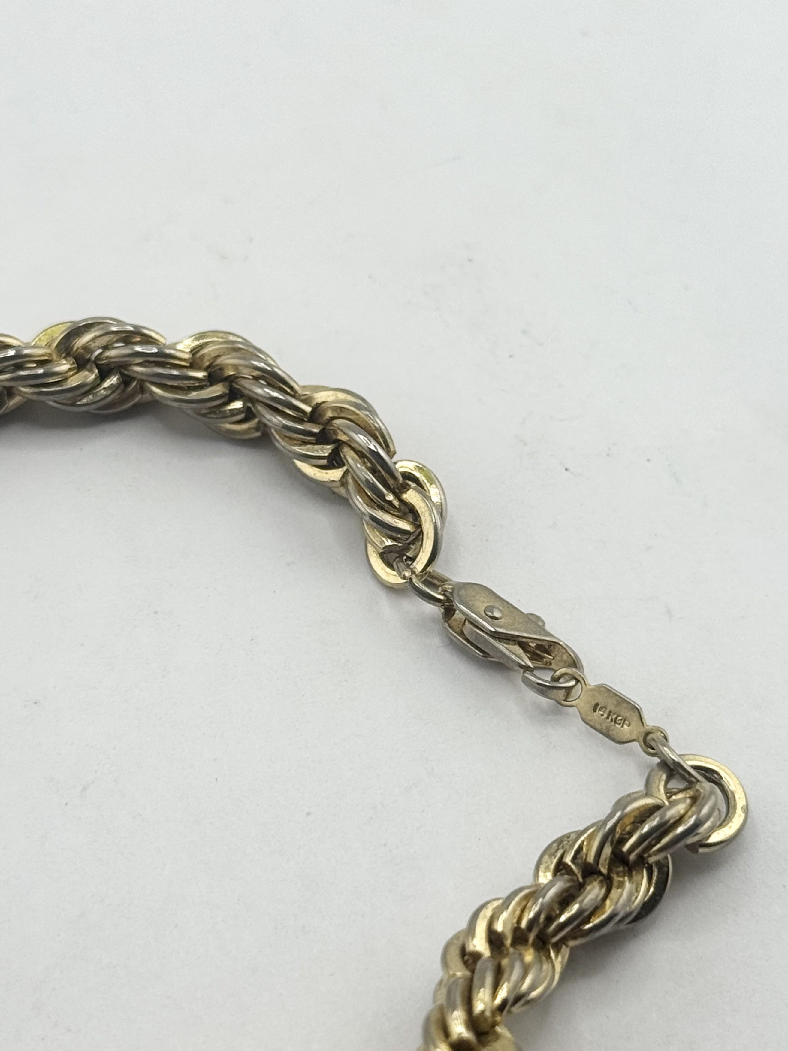 Vintage Vintage 14k Gold Plated braided gold tone long chain necklac Size ONE SIZE - 4 Thumbnail
