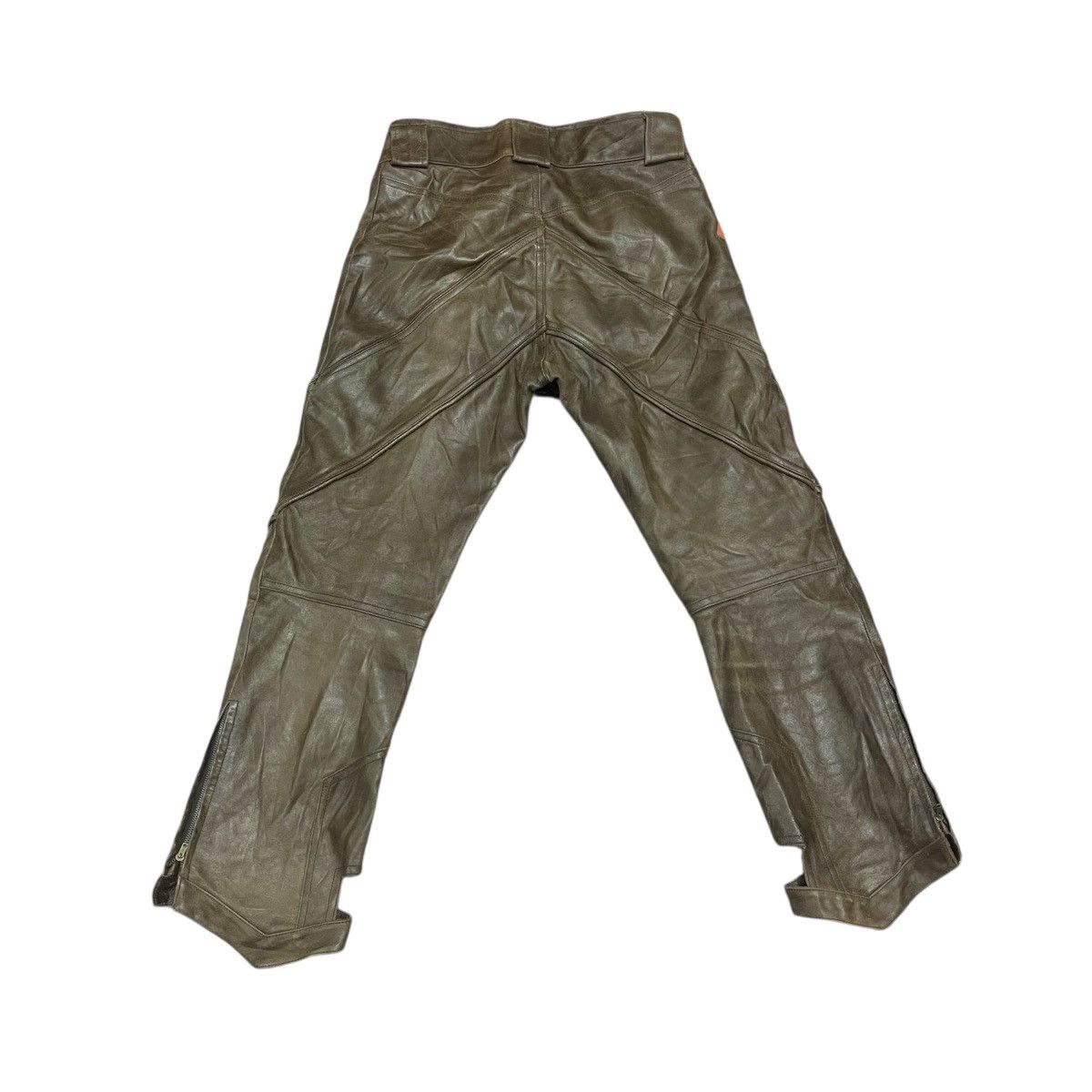 If Six Was Nine Vintage Wrong Seditionaries Patches Cowhide Leather Pants Size US 29 - 13 Thumbnail