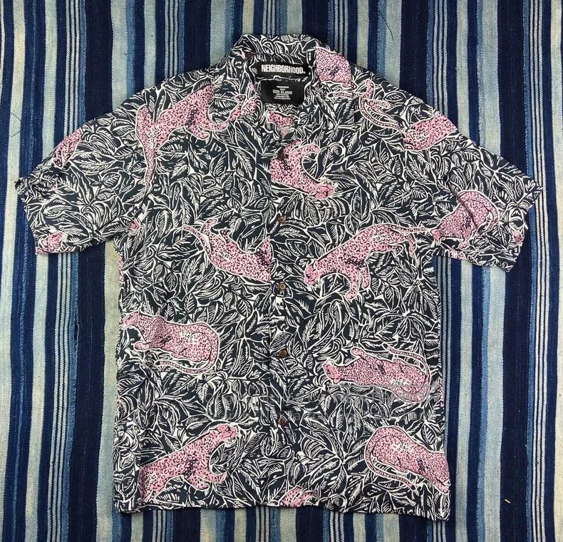 Neighborhood 19SS Retro Hawaiian Shirt Pink Panther Classi