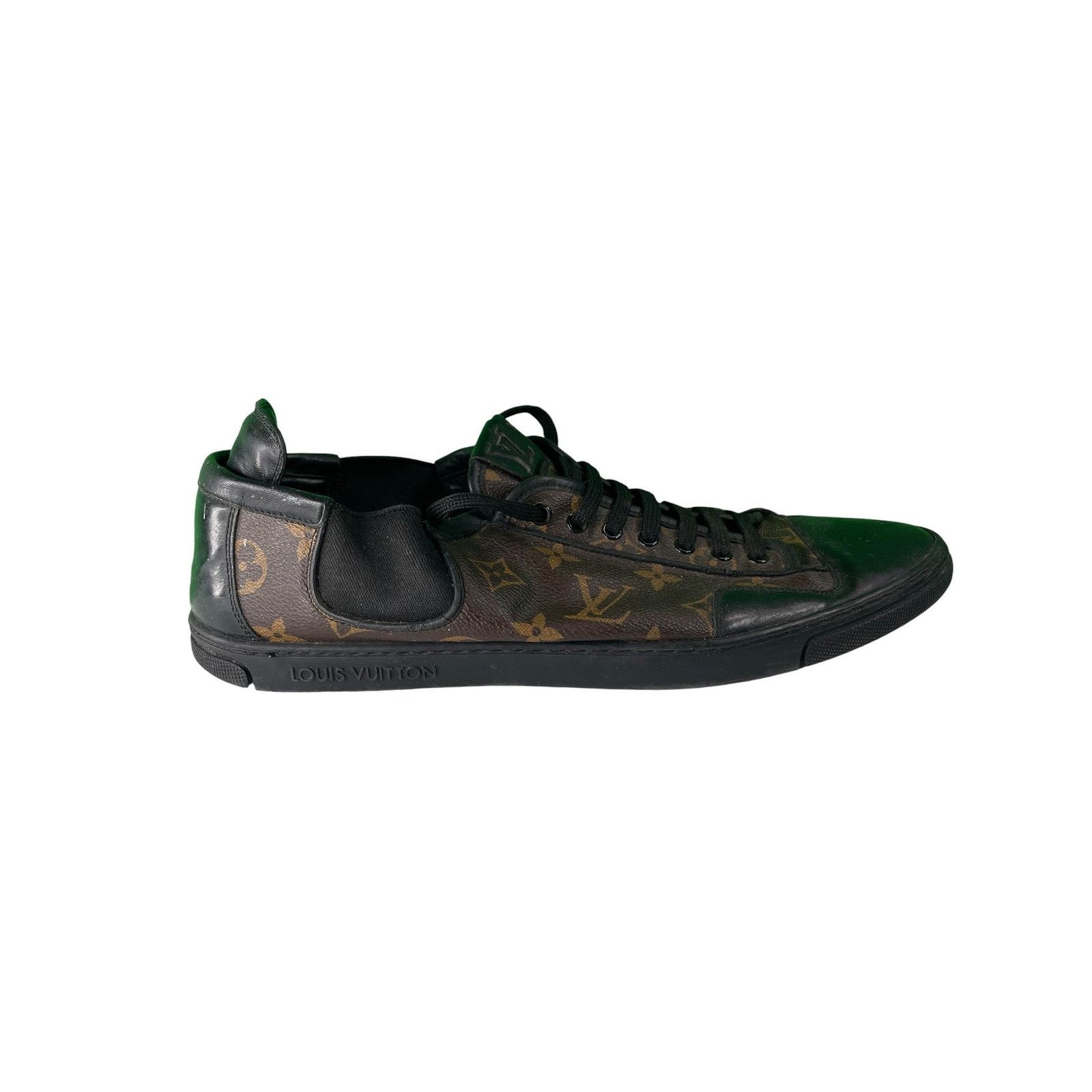 Louis Vuitton Louis Vuitton 'Monogram' Brown & Black Low Top Sneakers Size US 11.5 / EU 44-45 - 2 Thumbnail