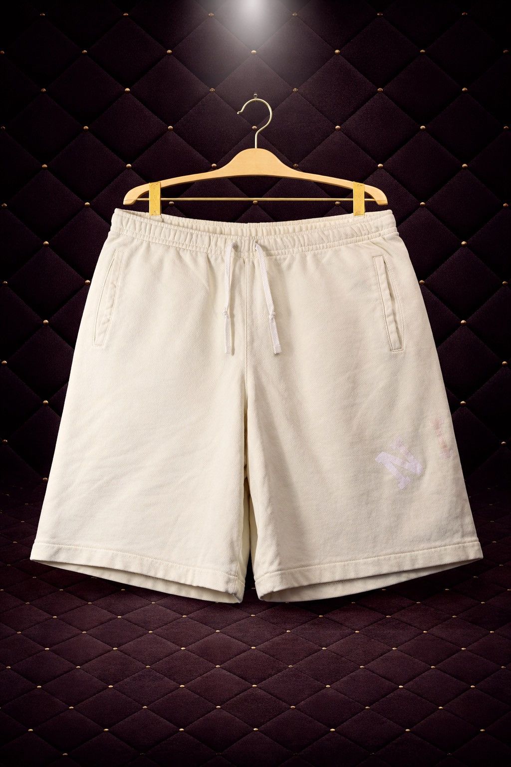 Other CREAM DRAWSTRING CASUAL SWEAT SHORTS Size US 32 / EU 48 - 1 Preview