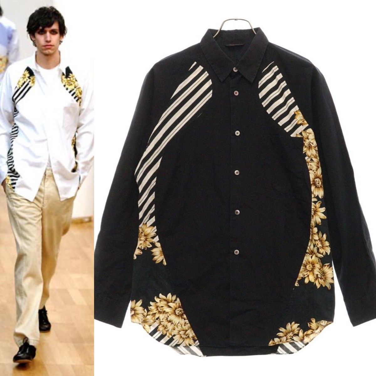 Comme des Garcons × Comme des Garcons Homme × Comme des Garcons Homme Plus Comme des Garcons Homme Plus AW03 Patchwork Shirt PK-B012. Size US M / EU 48-50 / 2 - 1 Thumbnail