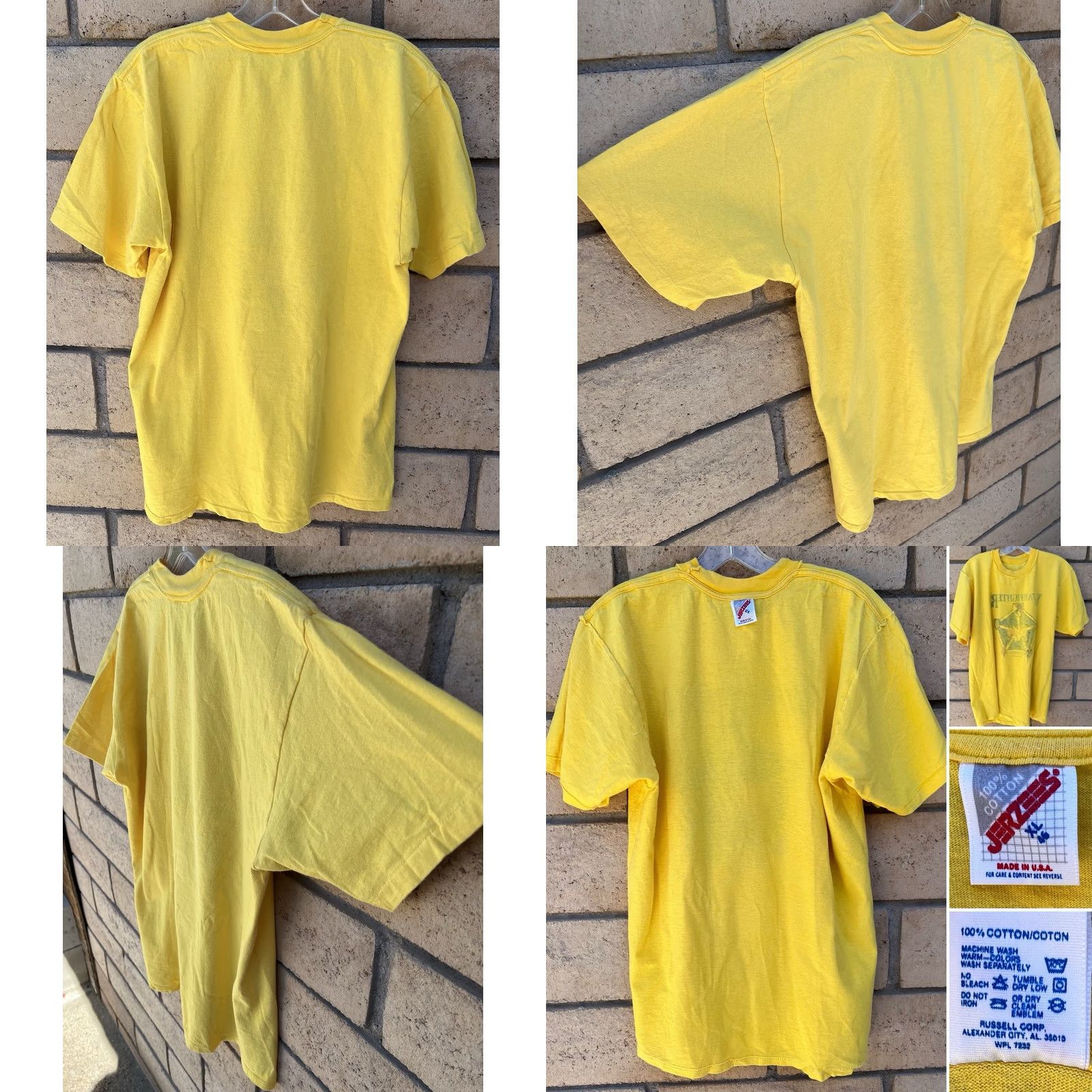 Jerzees VINTAGE Warfighter Fulda Germany 1990 T Shirt Jerzees Adult XL Yellow Military Exercise Jersey T-Shirt Men XS? Size US XL / EU 56 / 4 - 8 Thumbnail
