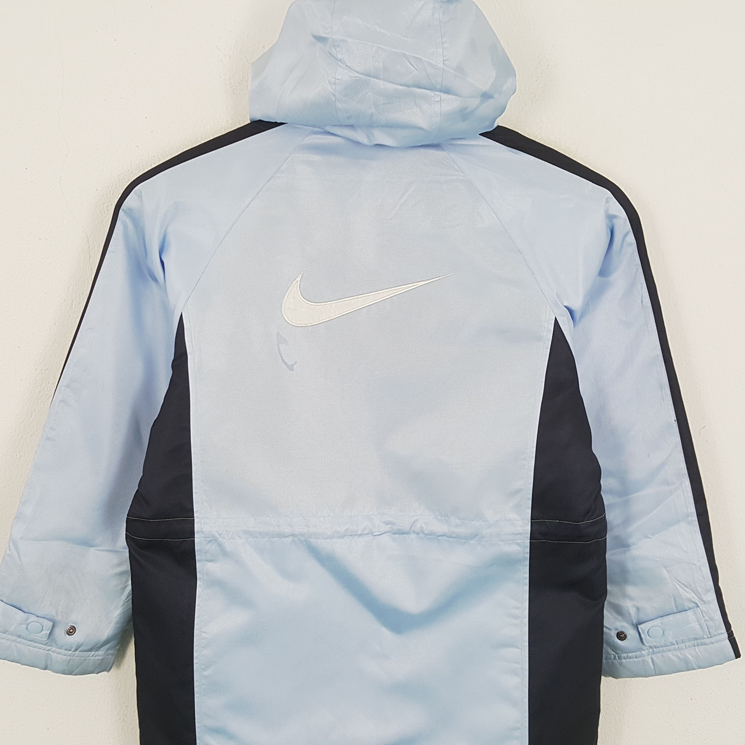 Nike × Vintage Vintage NIKE Big Swoosh Design Sportswear Long Jacket Size US M / EU 48-50 / 2 - 2 Thumbnail