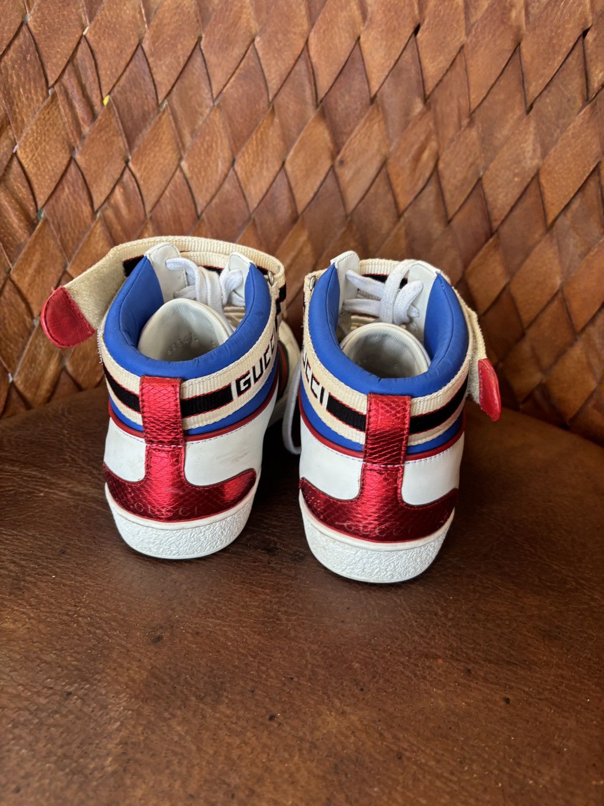 Gucci Gucci ace strap high top sneaker Size US 6 / IT 36 - 5 Thumbnail
