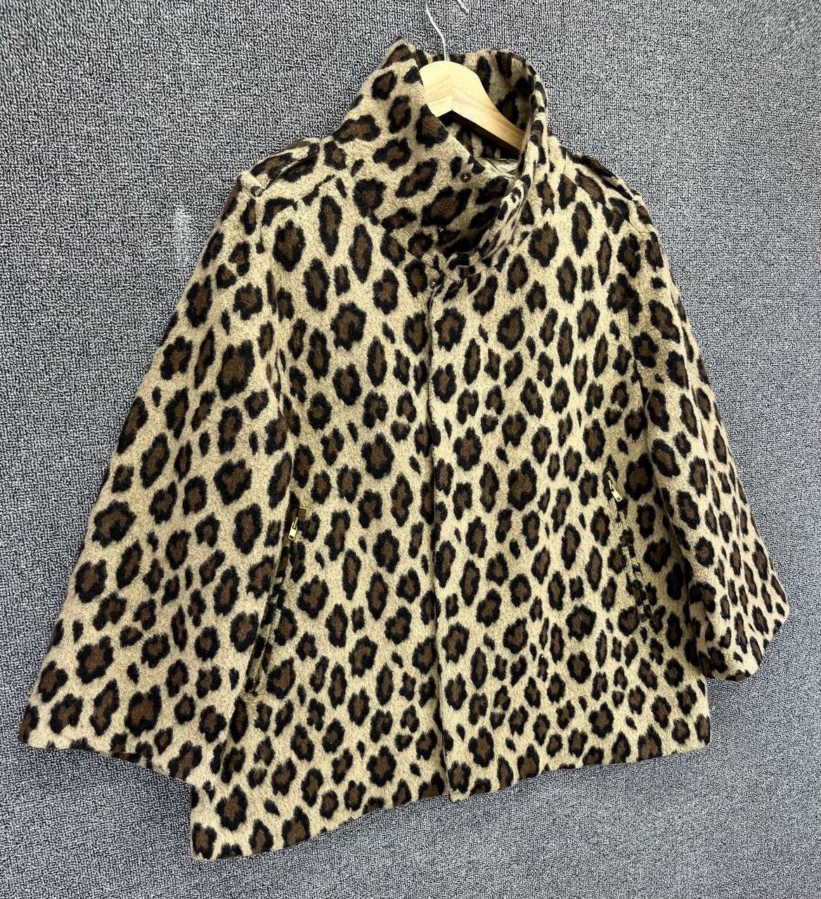 Japanese Brand Vintage Pinceau Leopard Style Wool Jacket Size M / US 6-8 / IT 42-44 - 2 Thumbnail