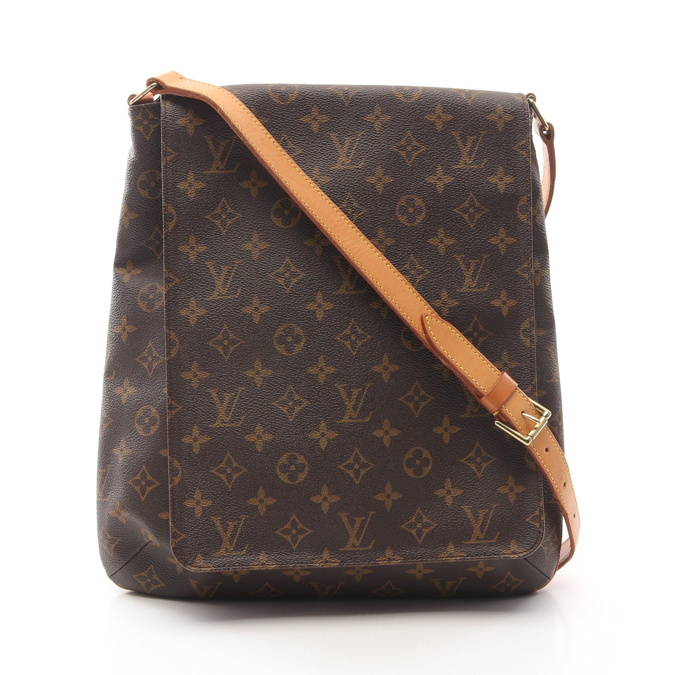 Louis Vuitton Louis Vuitton Musette Monogram Shoulder Bag Leather Brown Size ONE SIZE - 1 Thumbnail