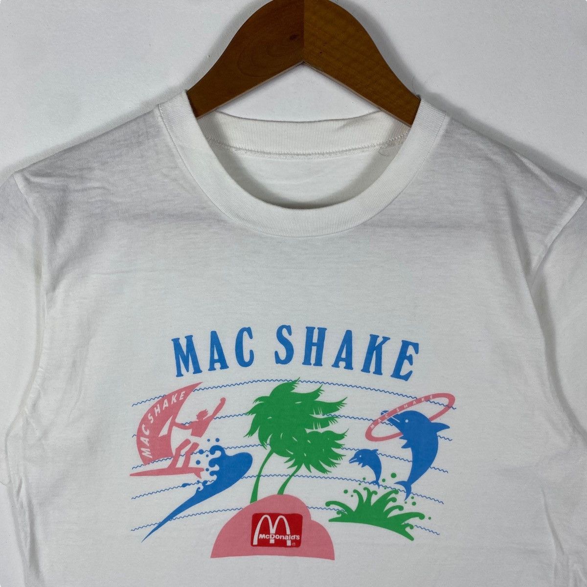 Vintage Vintage 90's McDONALD's Mac Shake Promo Graphic Tee Shirt Size US M / EU 48-50 / 2 - 2 Thumbnail