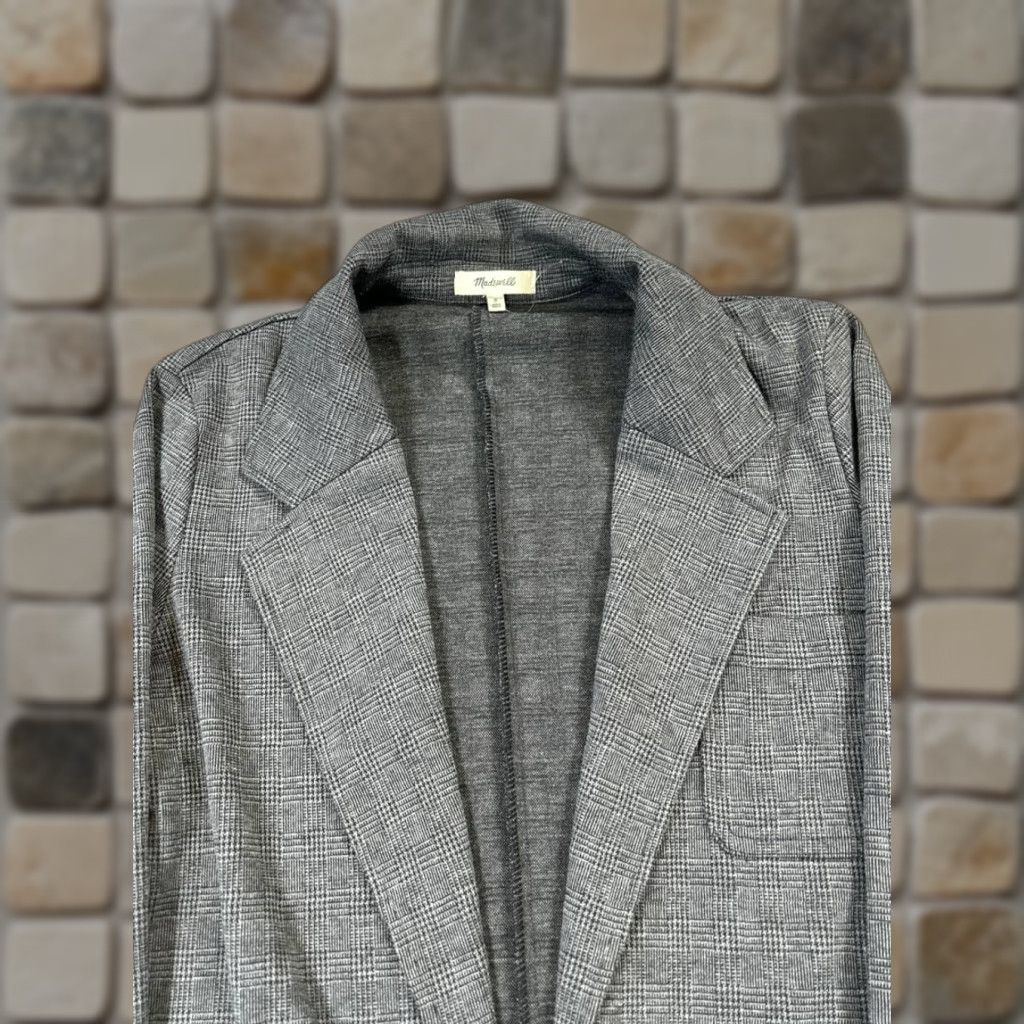 Madewell Madewell Jacket Womens Small Gray Knit Open Front Jacket Size S / US 4 / IT 40 - 1 Thumbnail