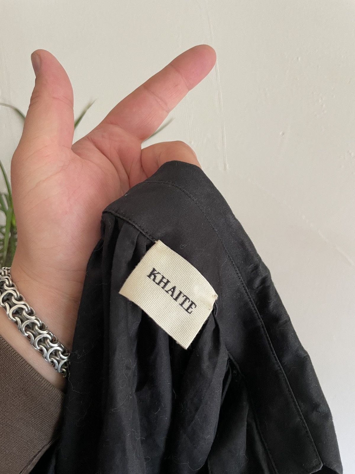 KHAITE Khaite Malone Plisse Cocoon Cotton Shirt Blouse Black XS Size XS / US 0-2 / IT 36-38 - 9 Thumbnail